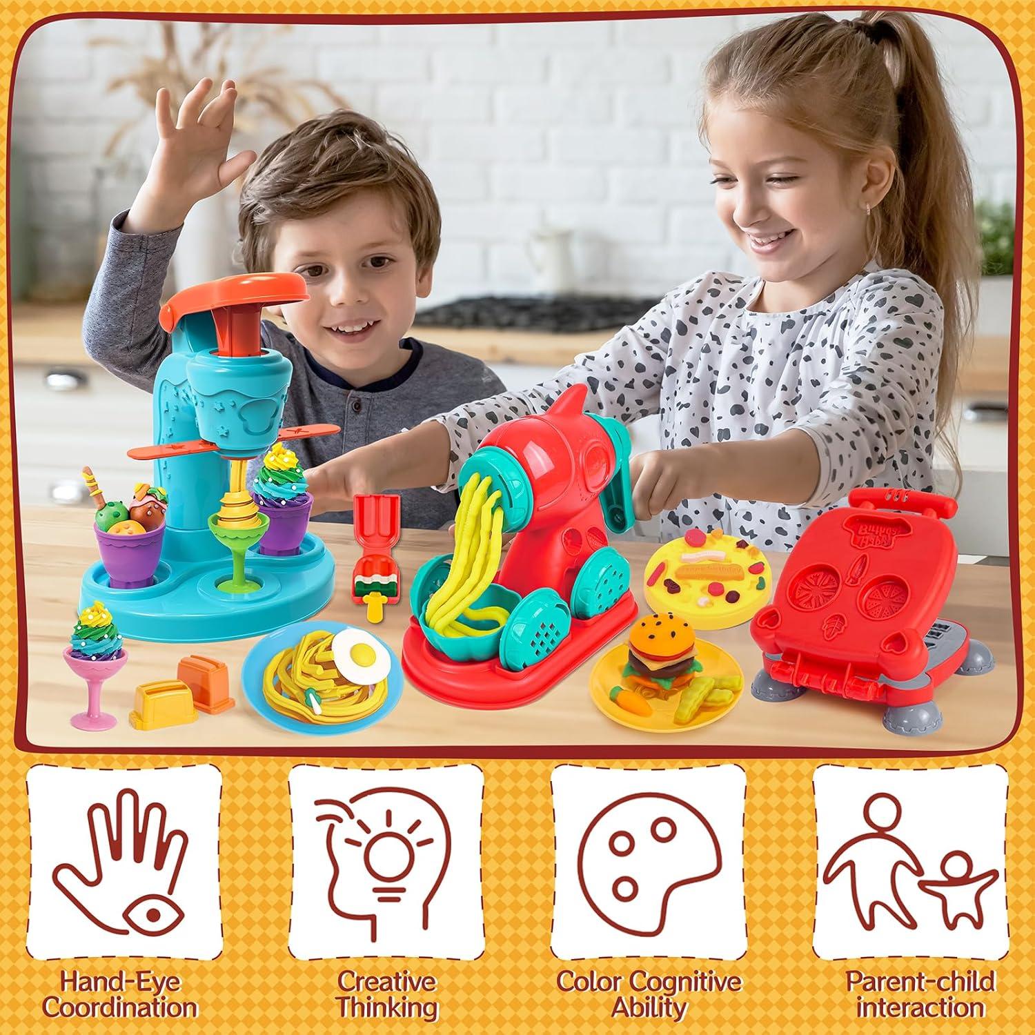 Conjunto de Masa 3 en 1 ZYYBQW para Niños 2-8 Años