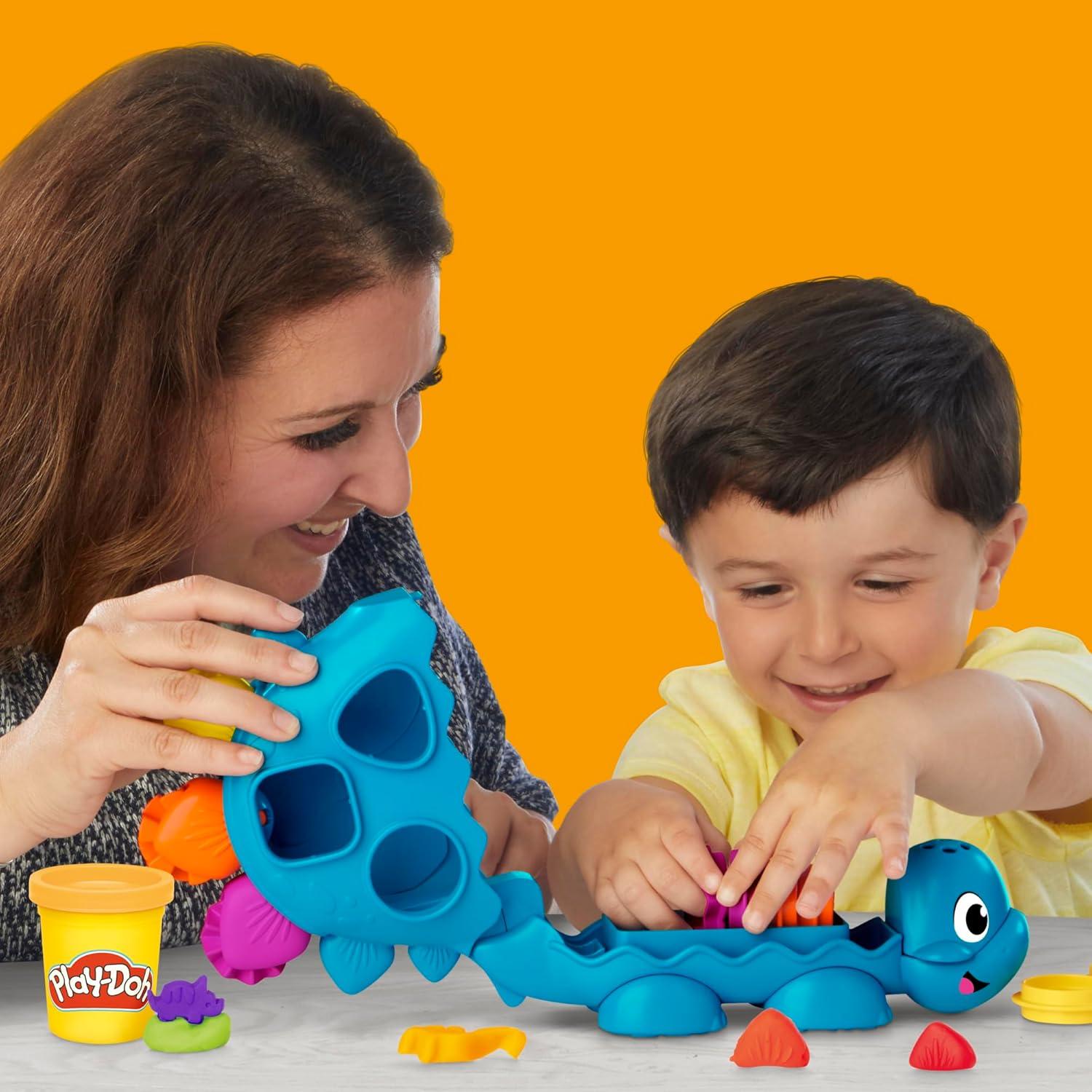 Juego de Formas y Colores Play-Doh Dino con 11 Accesorios