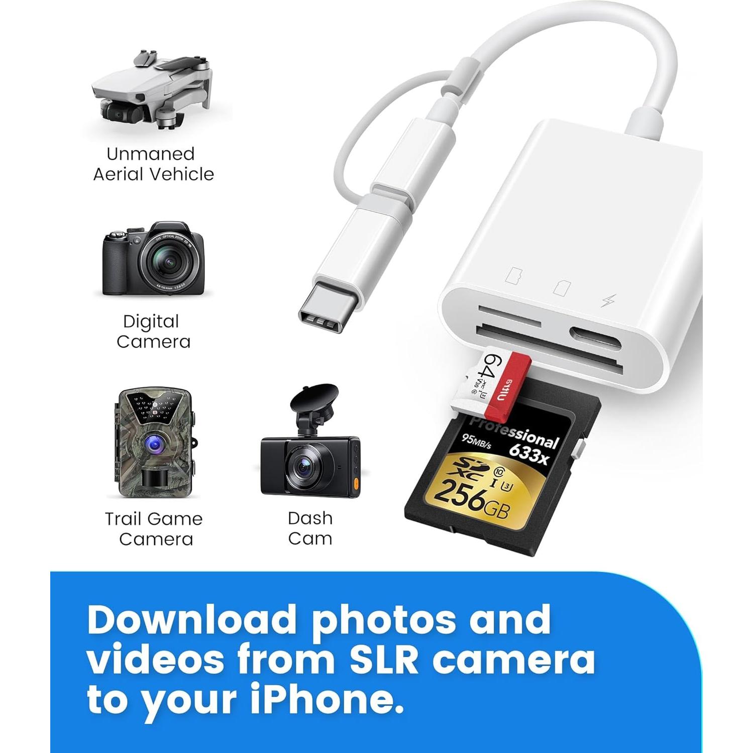 Lector de Tarjetas SD Oyuiasle WDL-014 Doble Ranura USB-C