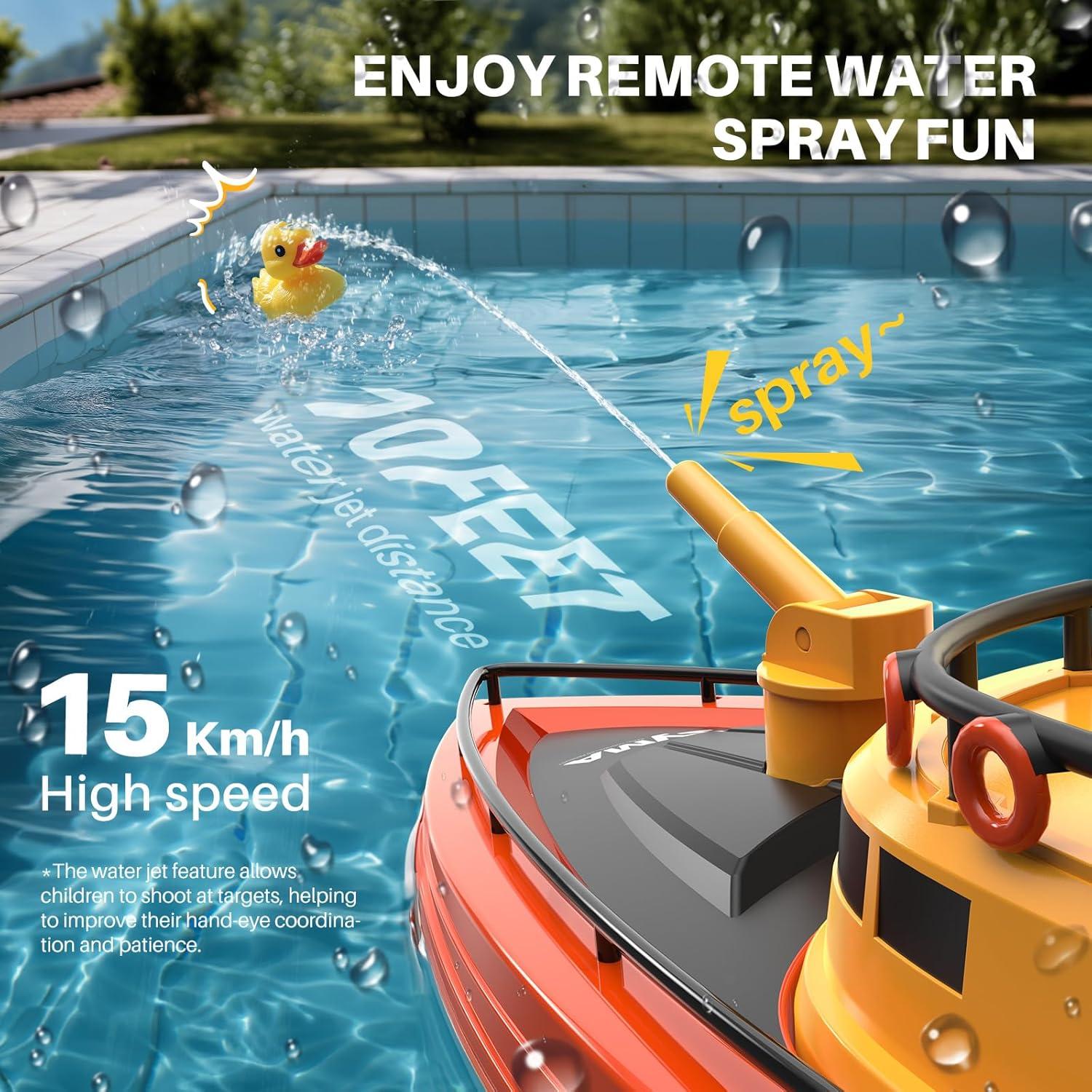 Barco de Control Remoto SYMA Q14 Bombero 40 cm 15 km/h