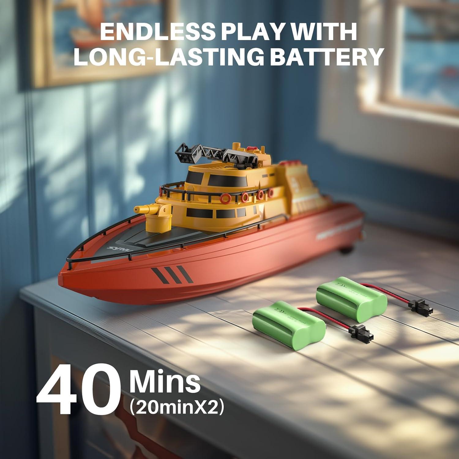 Barco de Control Remoto SYMA Q14 Bombero 40 cm 15 km/h