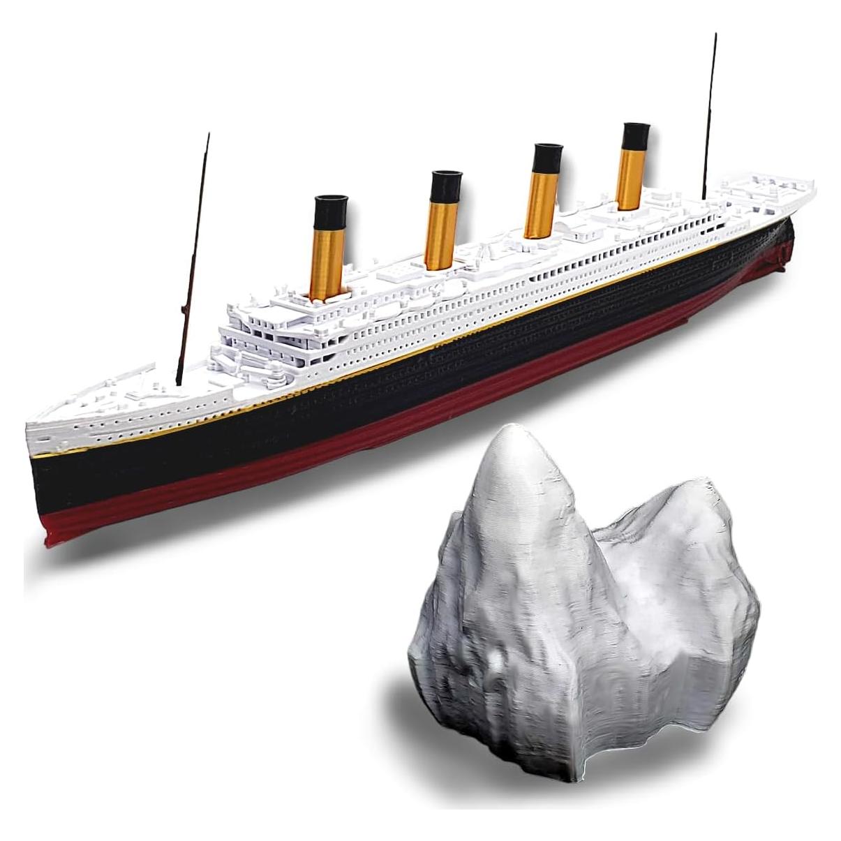 Modelo de barco Titanic TheRoller3d con iceberg 30.48 cm