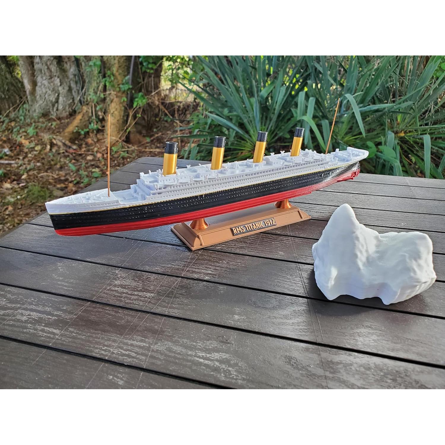 Modelo de barco Titanic TheRoller3d con iceberg 30.48 cm