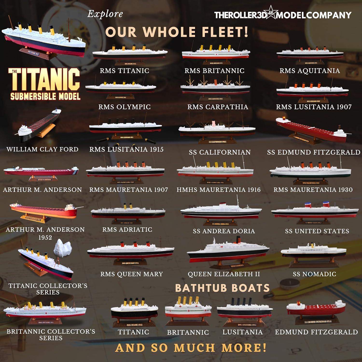 Modelo 3D del Barco RMS Titanic 30.48 cm THEROLLER3D