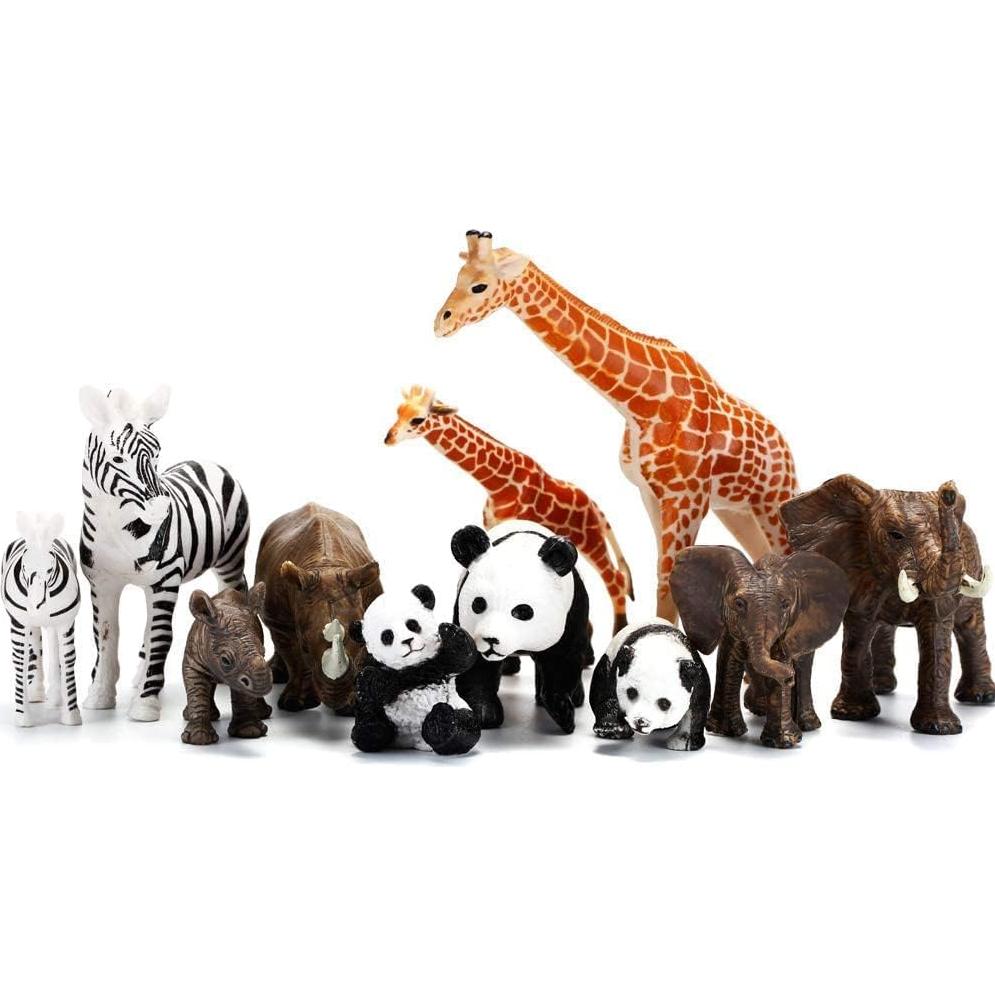 Juego de 20 Figuras de Animales Safari Kimicare - Realistas y Seguros