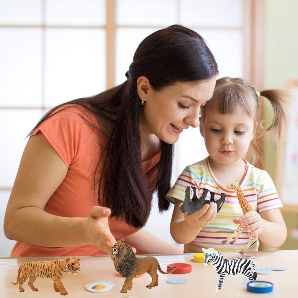 Juego de 20 Figuras de Animales Safari Kimicare - Realistas y Seguros