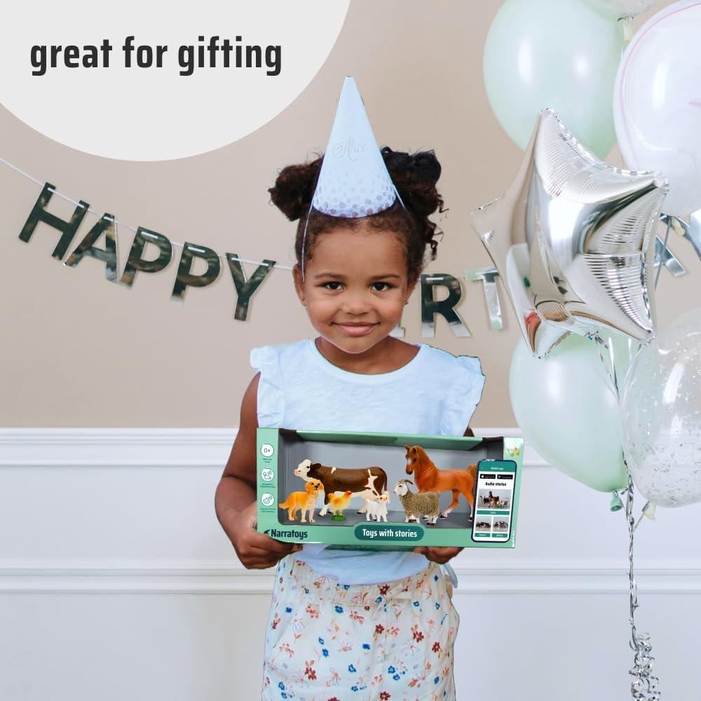 Juguetes Educativos Animales de Granja Narratoys 6 Figuras