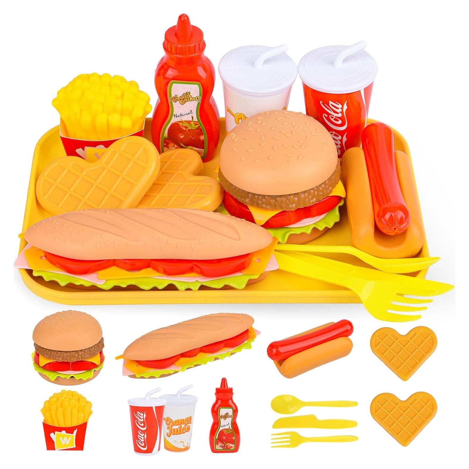 Juego de Comida Rápida Fegalop 12 Piezas para Niños