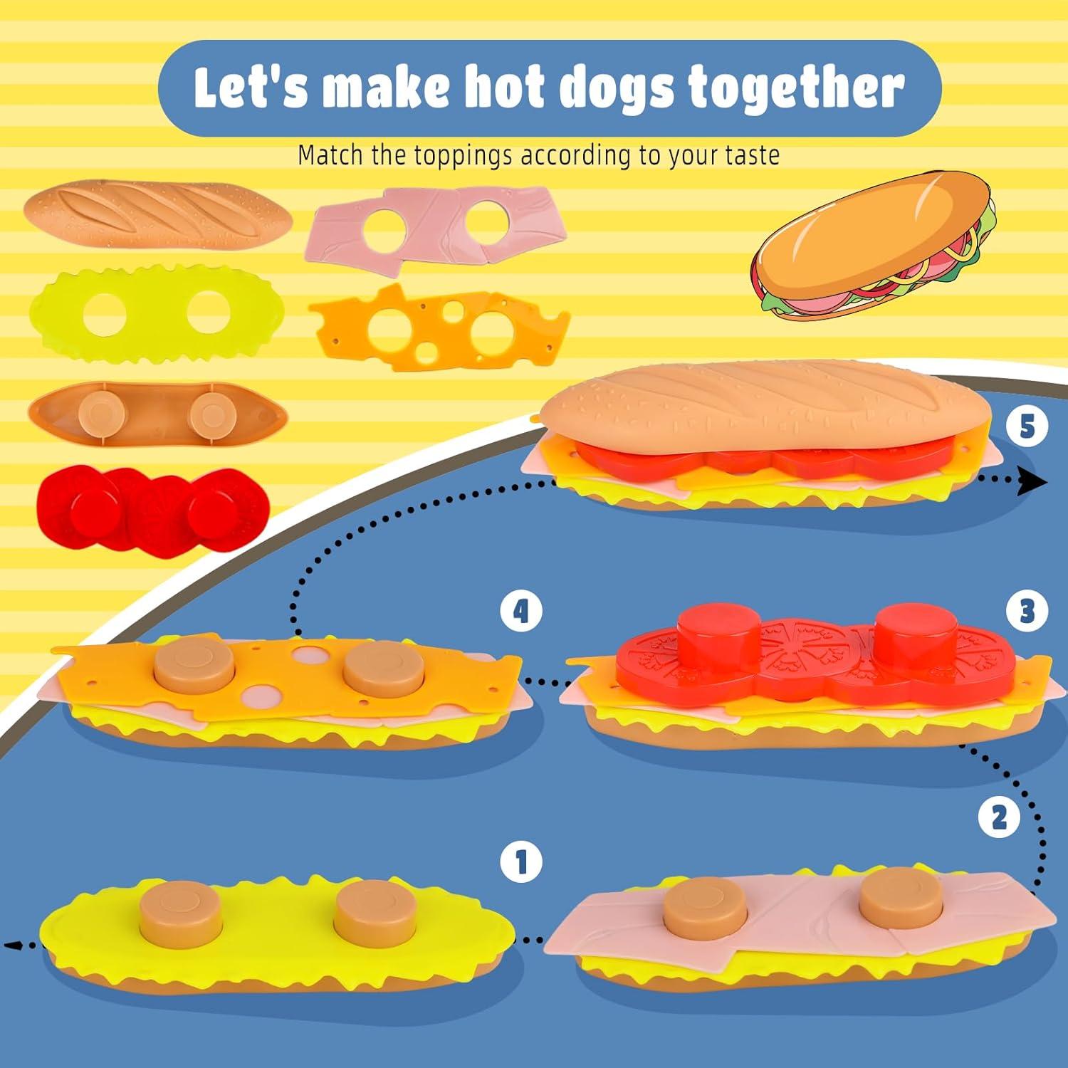 Juego de Comida Rápida Fegalop 12 Piezas para Niños