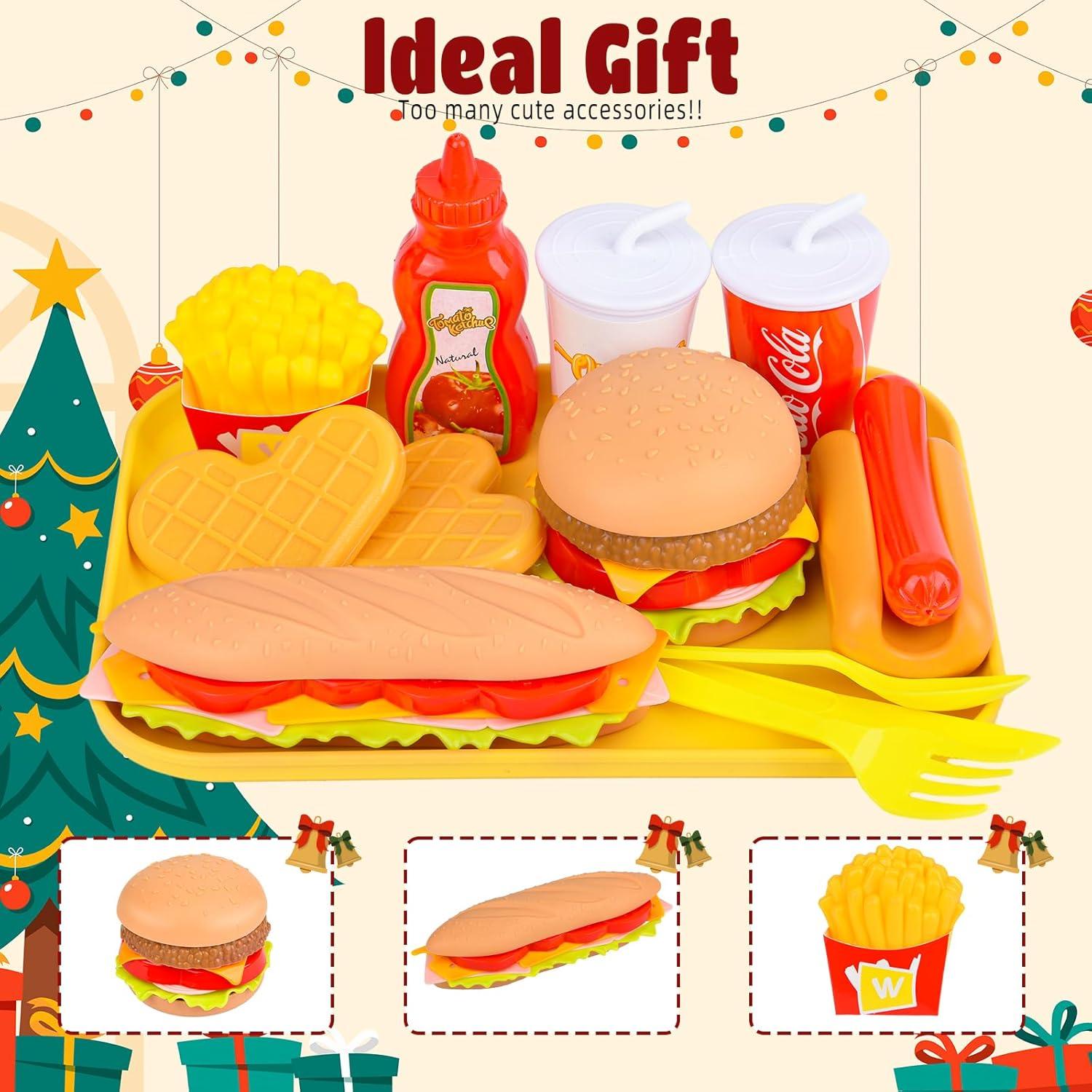 Juego de Comida Rápida Fegalop 12 Piezas para Niños