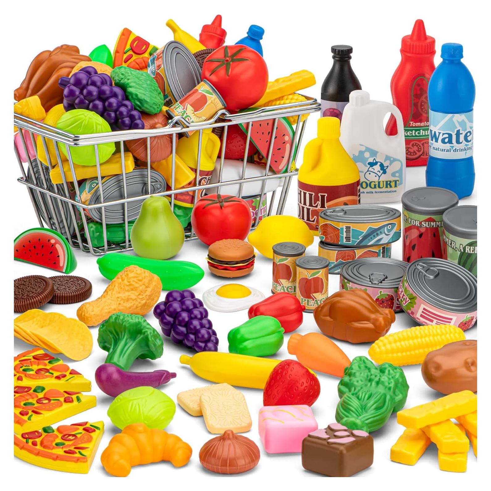 Juego de Comida de Juguete 55 Piezas TikOnsYol