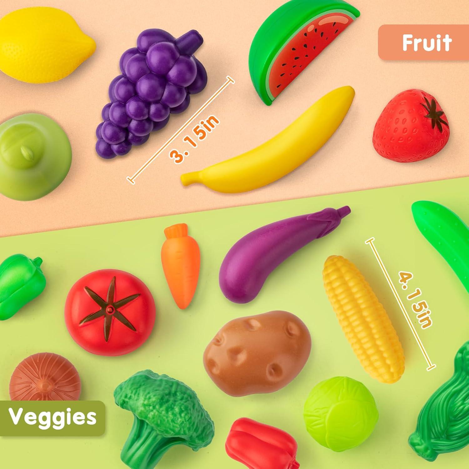 Juego de Comida de Juguete 55 Piezas TikOnsYol