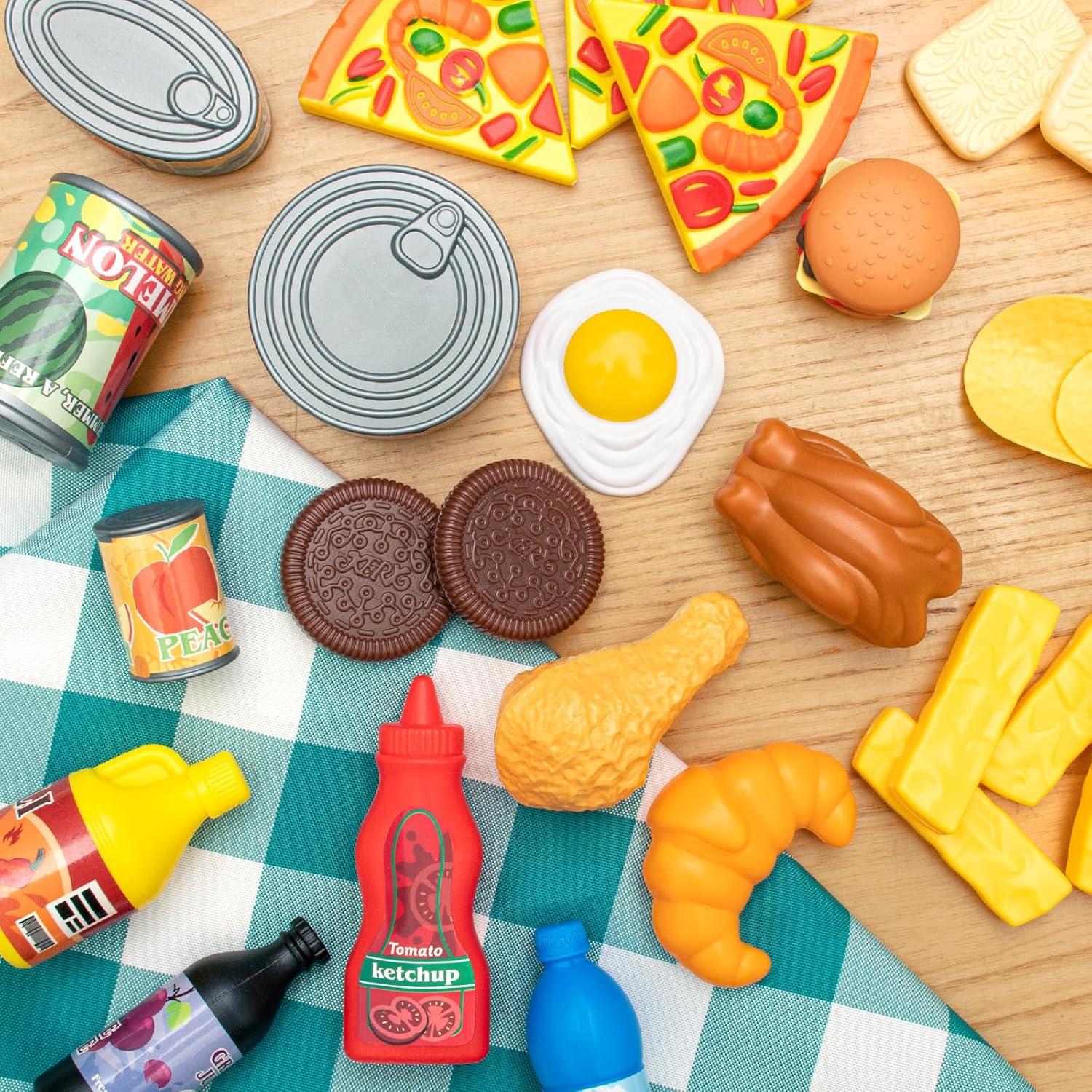 Juego de Comida de Juguete 55 Piezas TikOnsYol