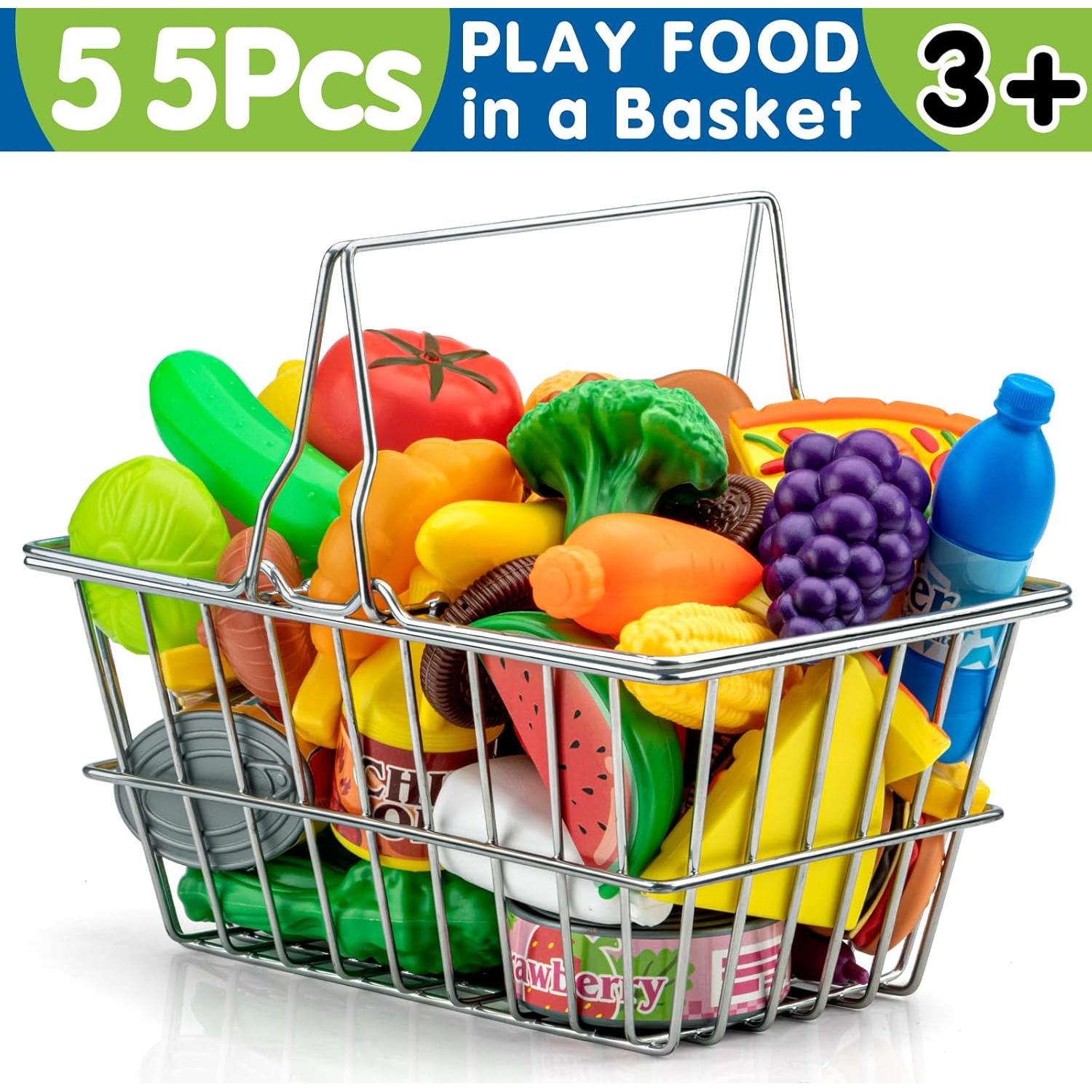 Juego de Comida de Juguete 55 Piezas TikOnsYol