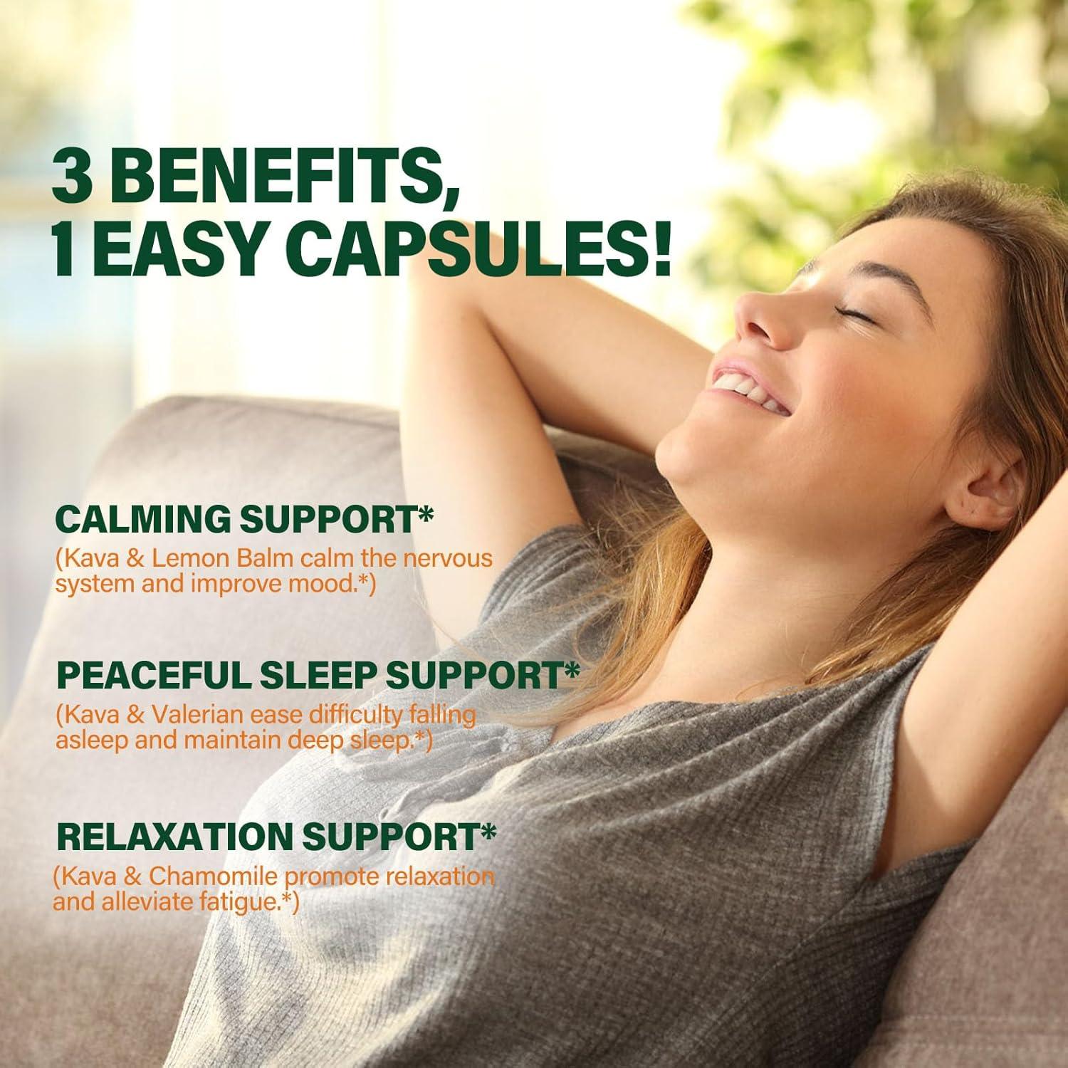 Cápsulas de Kava Kava DetoxenNATURE 90 Unidades - Sueño y Calma