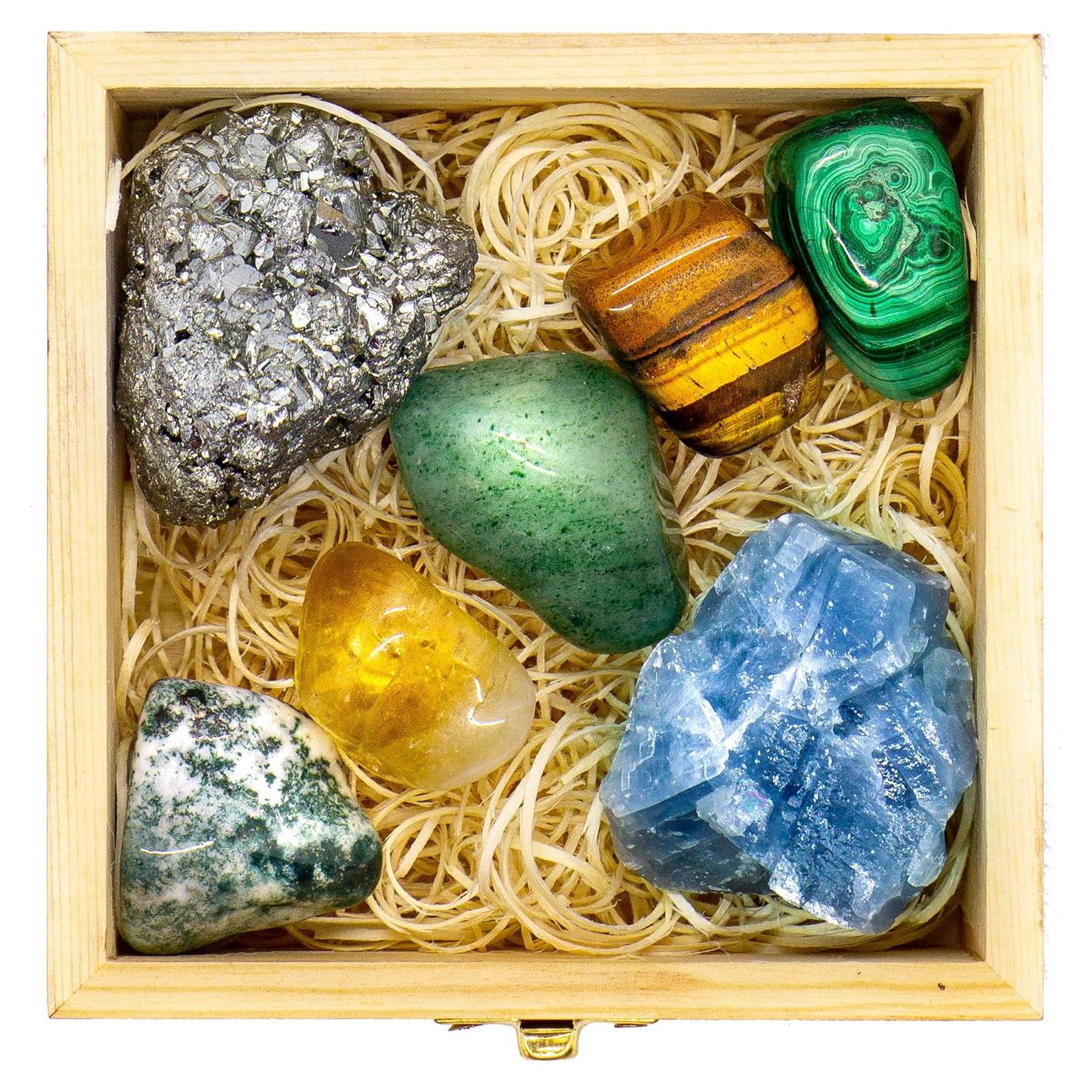 Set de Cristales Sanadores Abundancia y Prosperidad - Crystalya