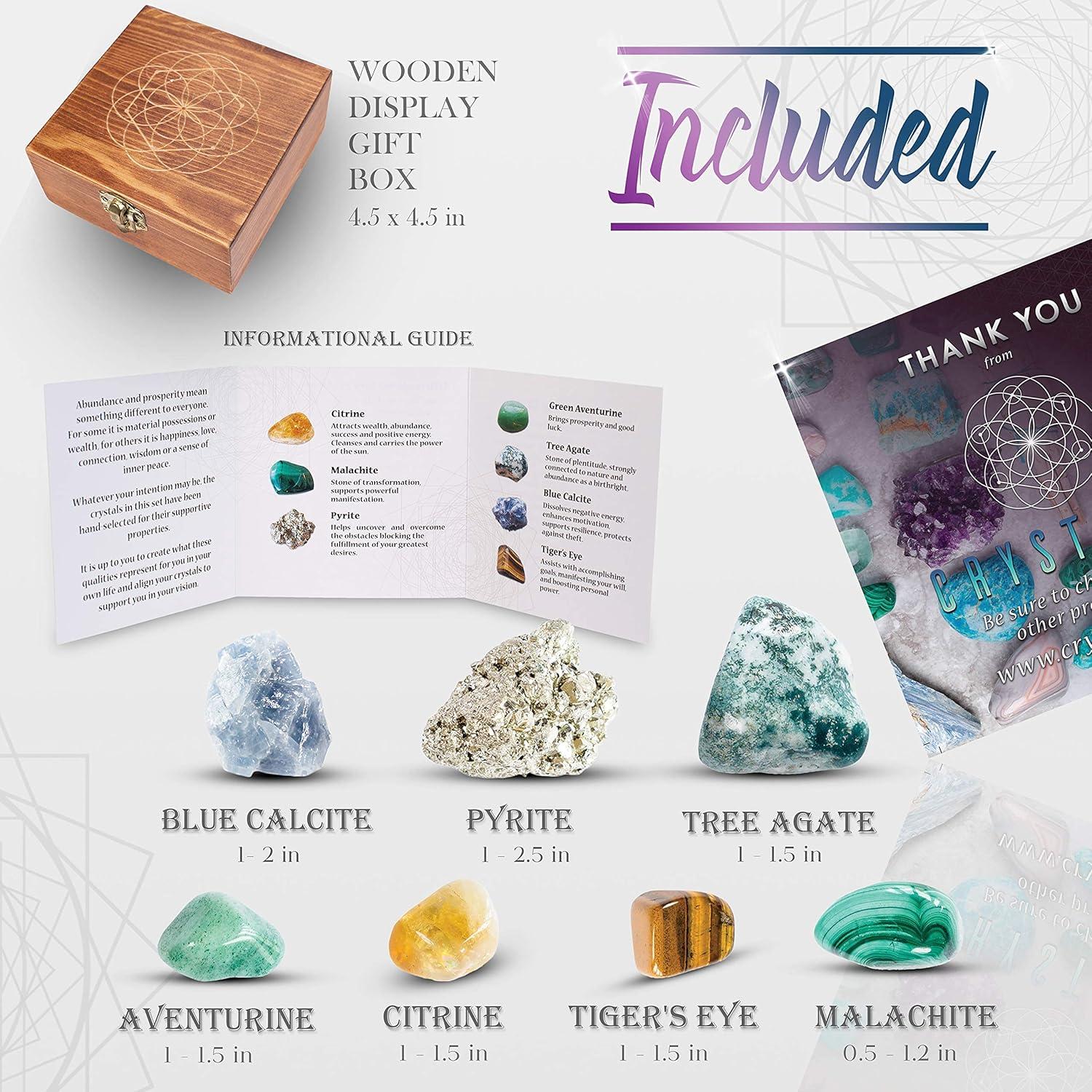 Set de Cristales Sanadores Abundancia y Prosperidad - Crystalya