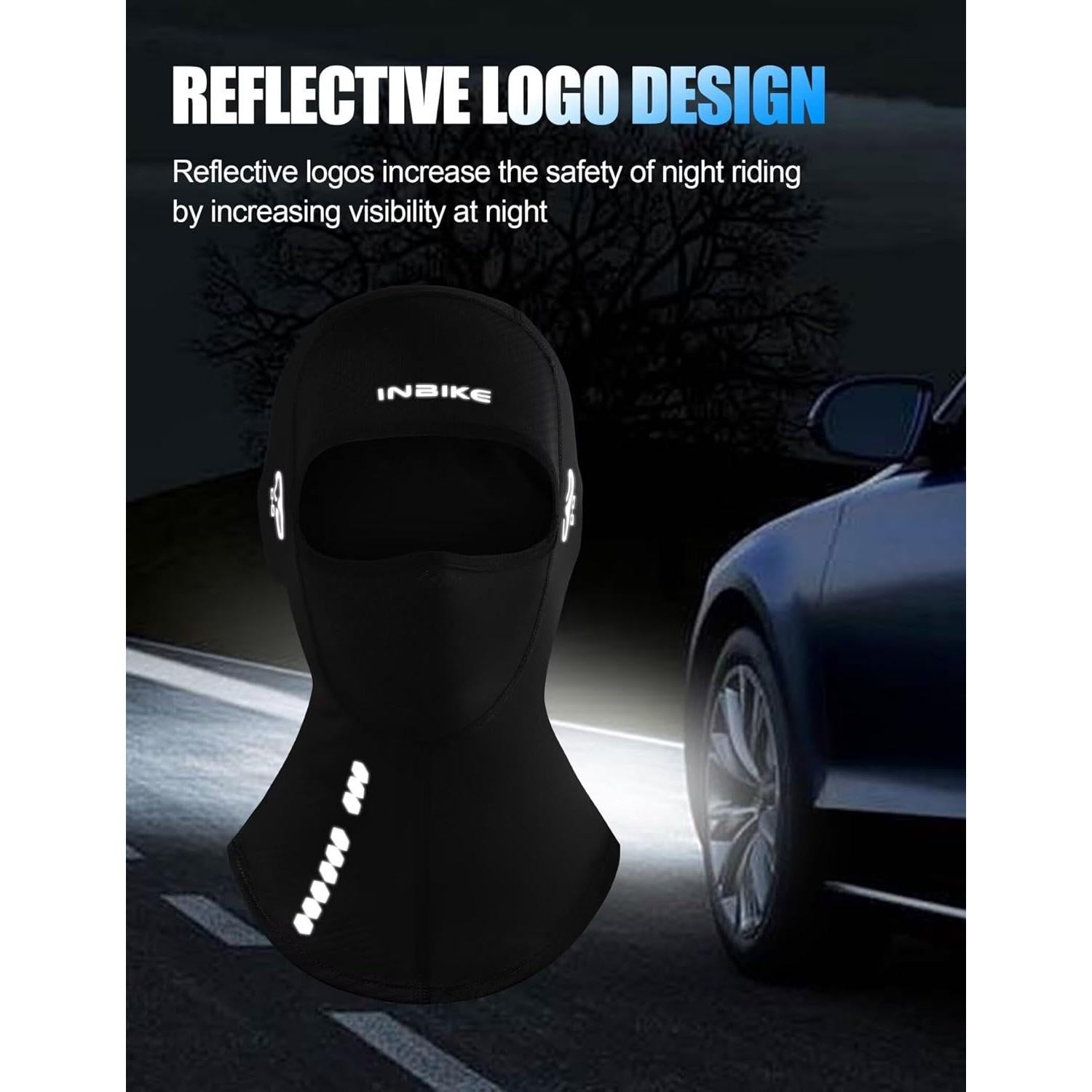 Mascarilla Balaclava INBIKE UV Transpirable para Motocicleta