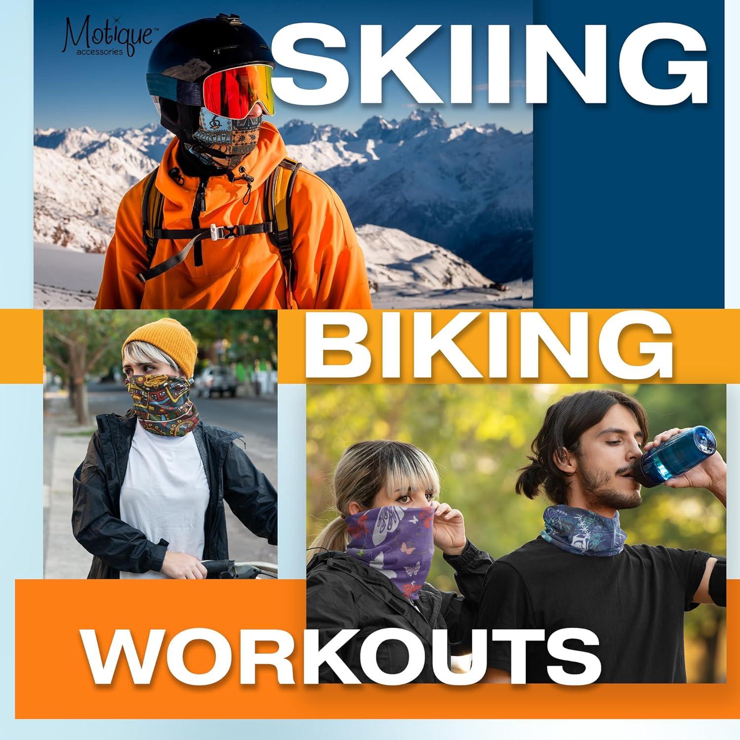 Gaiter de Cuello Motique Accessories Estampado Paisley Verde