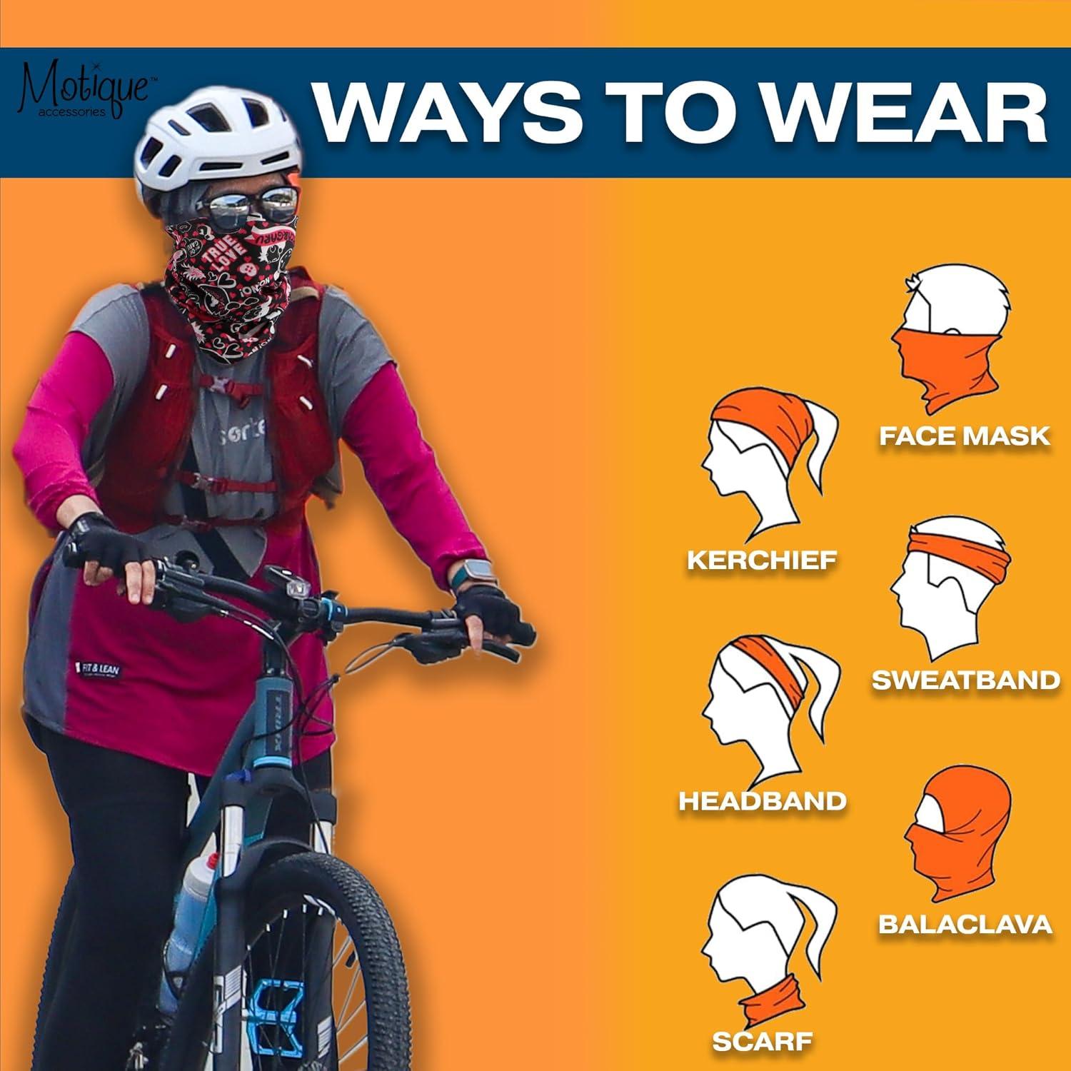 Gaiter de Cuello Motique Accessories Estampado Paisley Verde