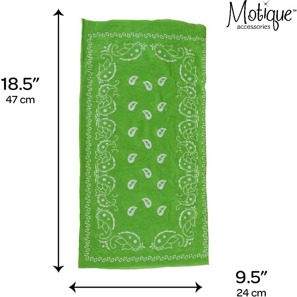 Gaiter de Cuello Motique Accessories Estampado Paisley Verde