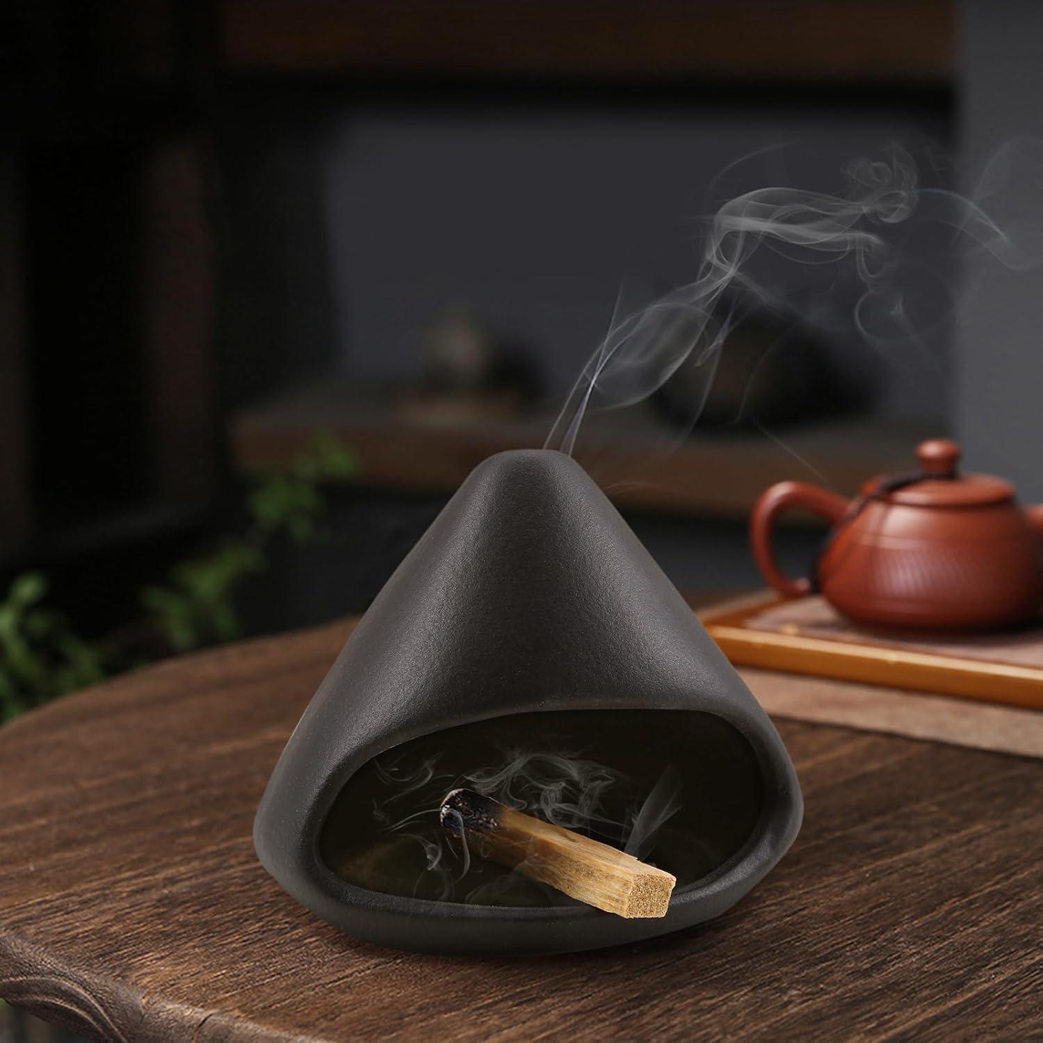 Soporte para Incienso Yawlsow Negro - Quemador de Palo Santo y Salvia