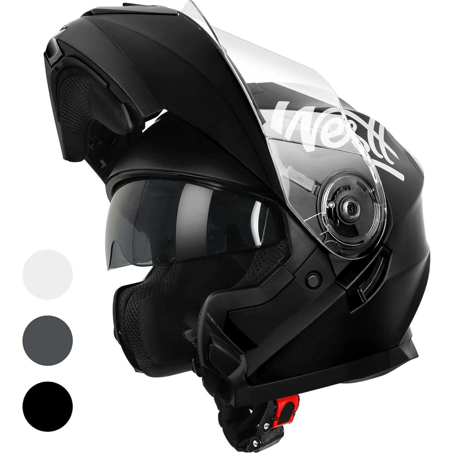 Casco Modular Westt Torque X Doble Visera Negro M