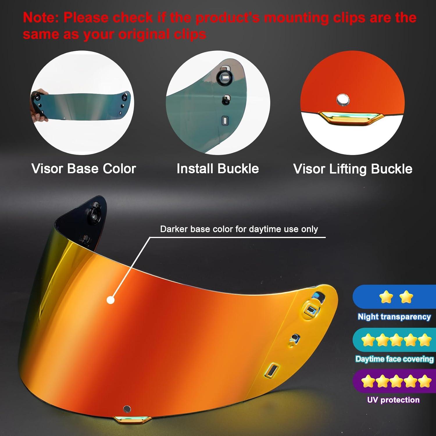 Visera PSLER Ic-04 para Casco Icon Airflite - Rojo