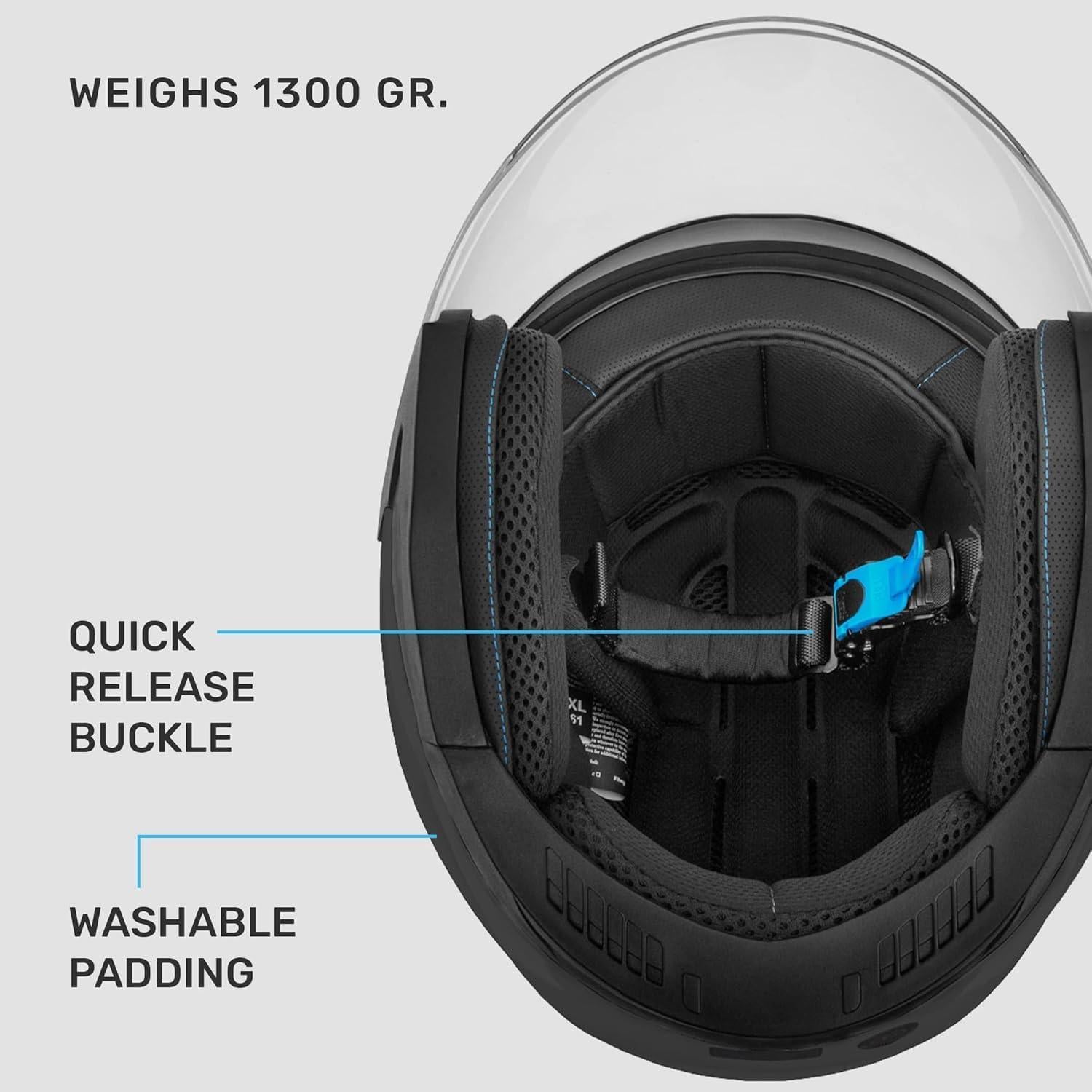 Casco Abierto Westt Jet 2020 con Doble Visera Solar 1.30 kg