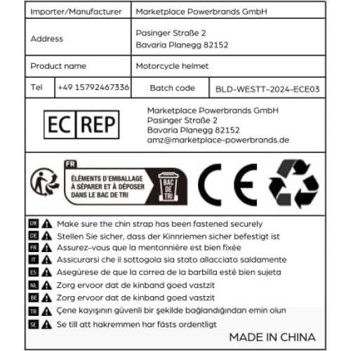Casco Abierto Westt Jet 2020 con Doble Visera Solar 1.30 kg