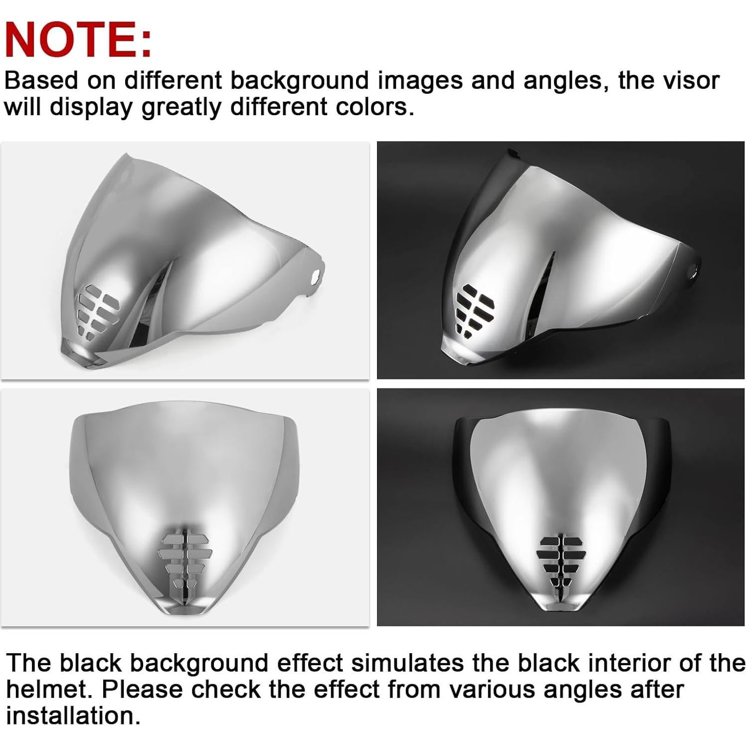 Visor PSLER IC-06 para Casco Icon Airflite Plata