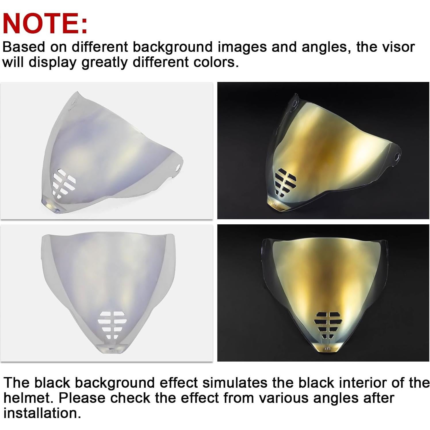 Visor PSLER IC-06 para Casco Icon Airflite Dorado