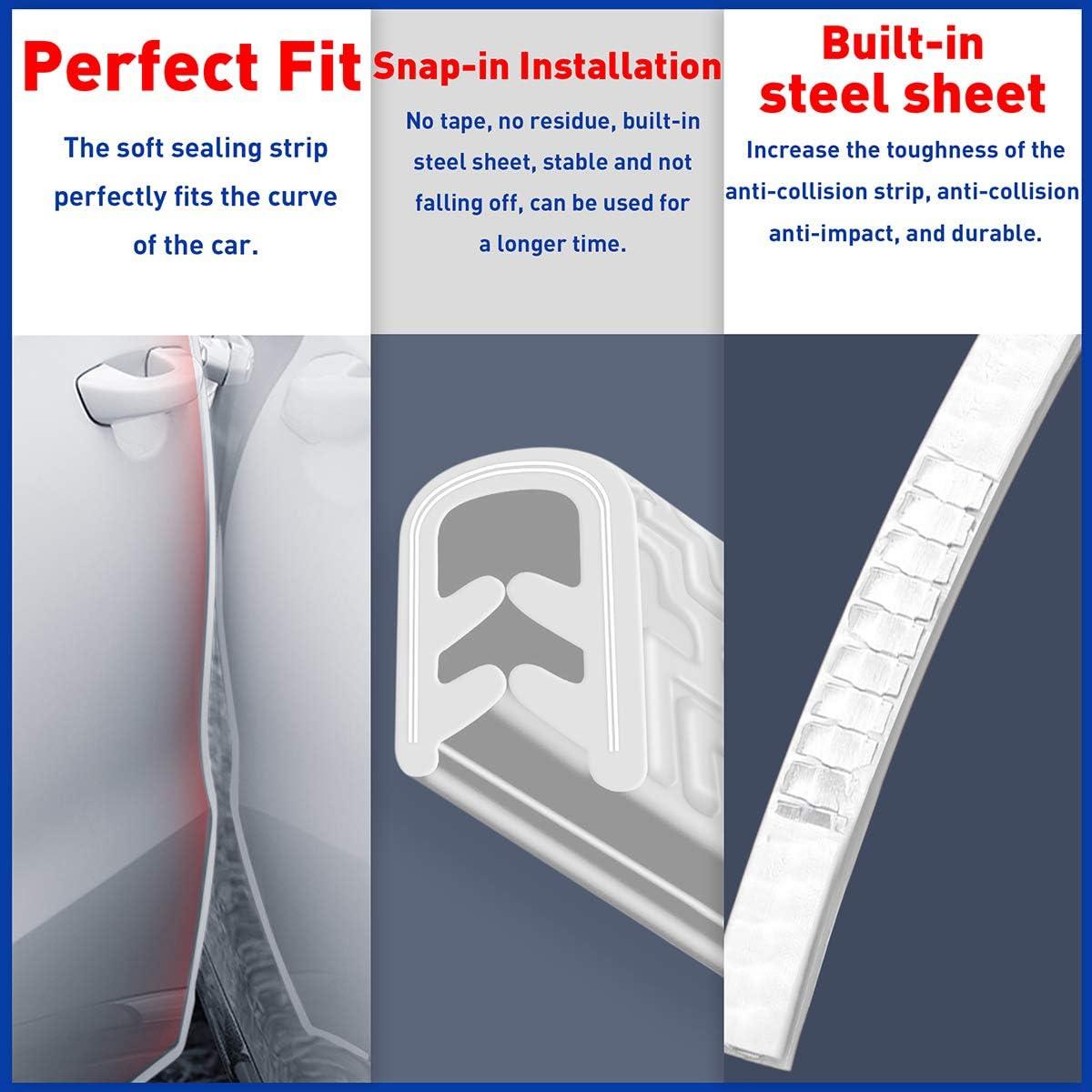 Protector de Bordes de Puertas de Coche Eytool 4.88m Blanco