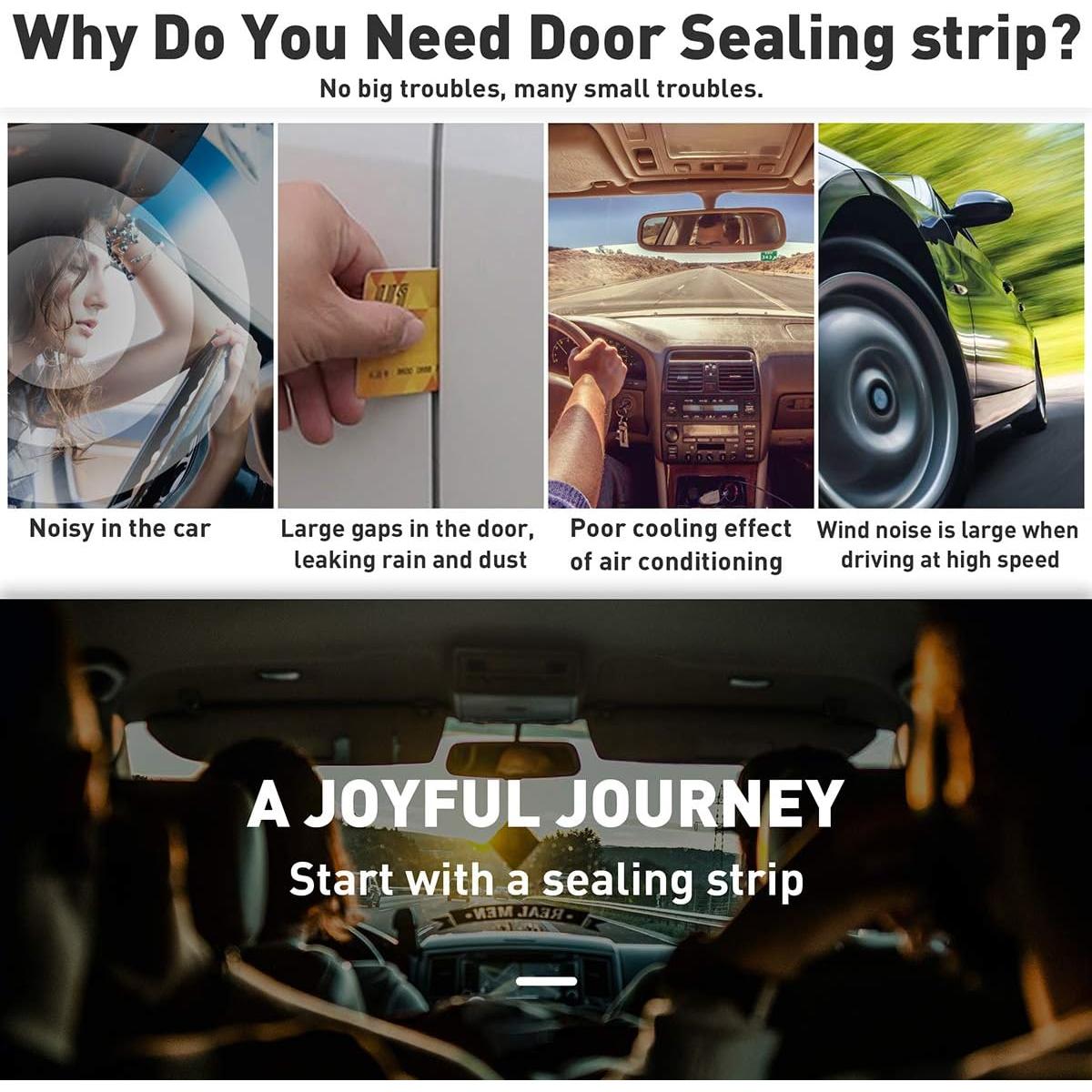 Protector de Bordes de Puertas de Coche Eytool 4.88m Blanco