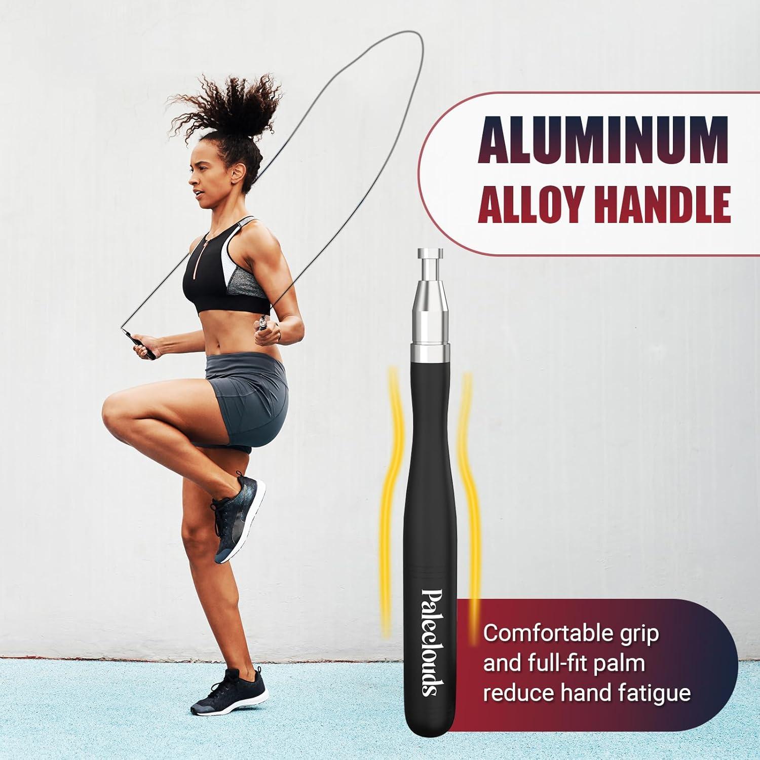 Cuerda de Salto Rápida Paleclouds Ajustable 3.05m para Fitness