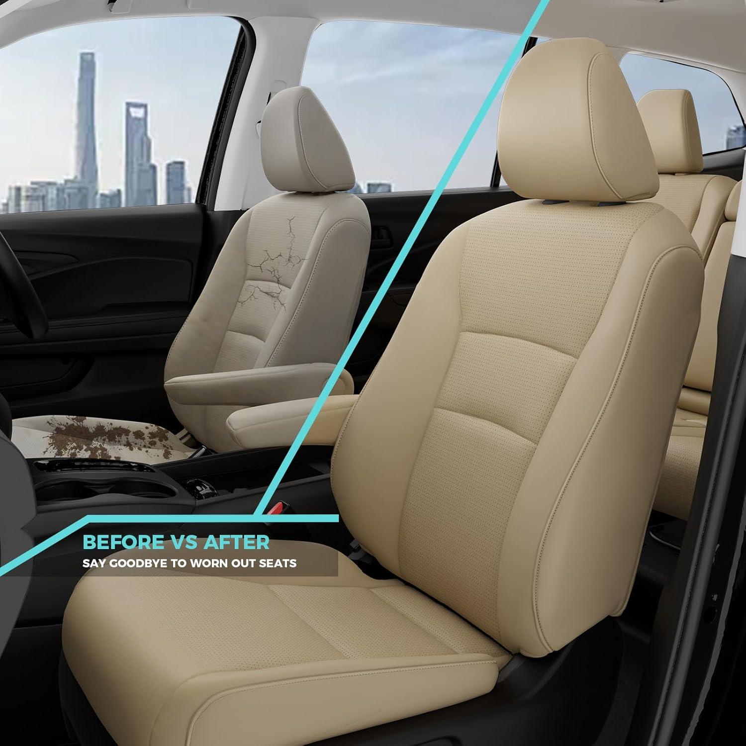 Funda de Asiento Honda Pilot 2016-2022 FEINEPRO 7 Asientos Beige