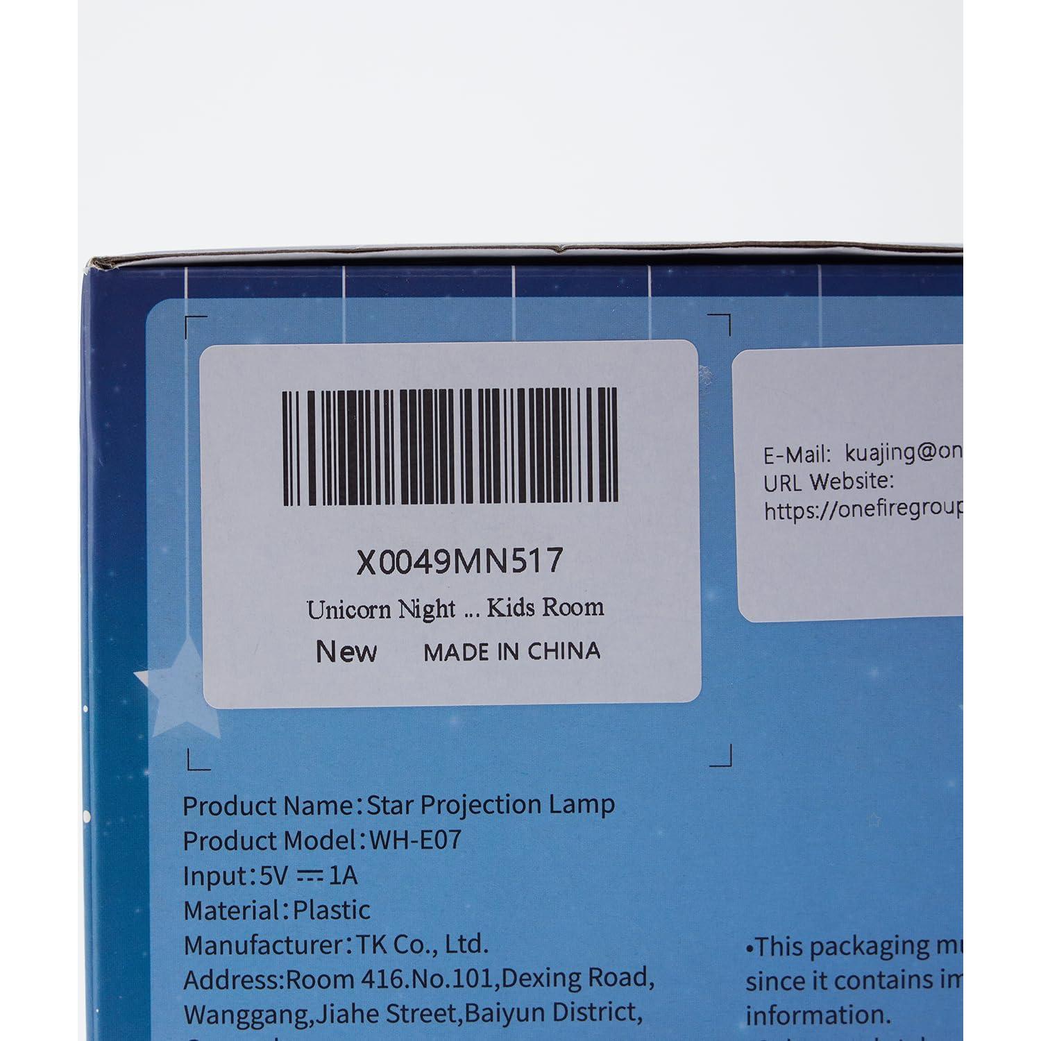 Proyector de Luz Nocturna Unicornio Rosa One Fire 6 Películas