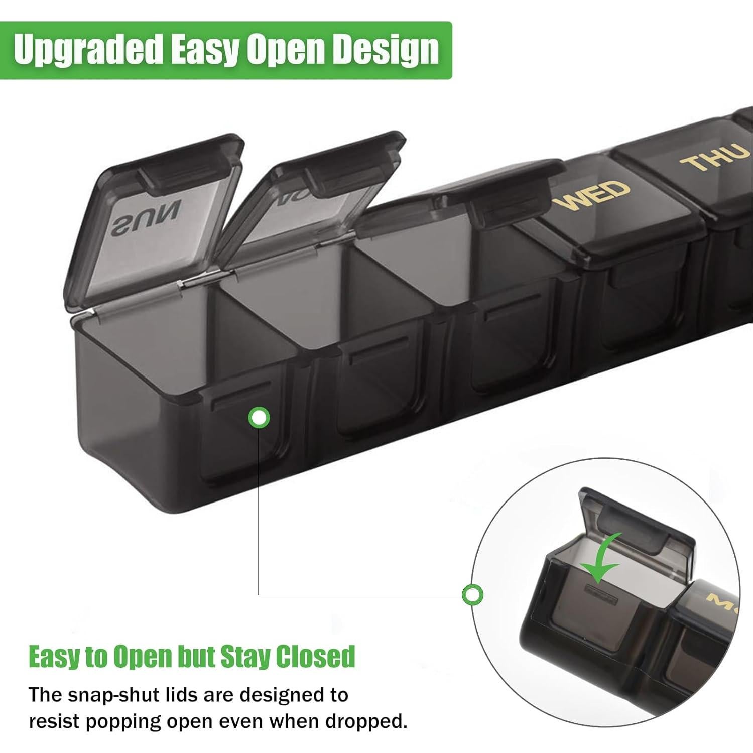 Organizador Semanal de Pastillas MODENGKONGJIAN 2 Piezas