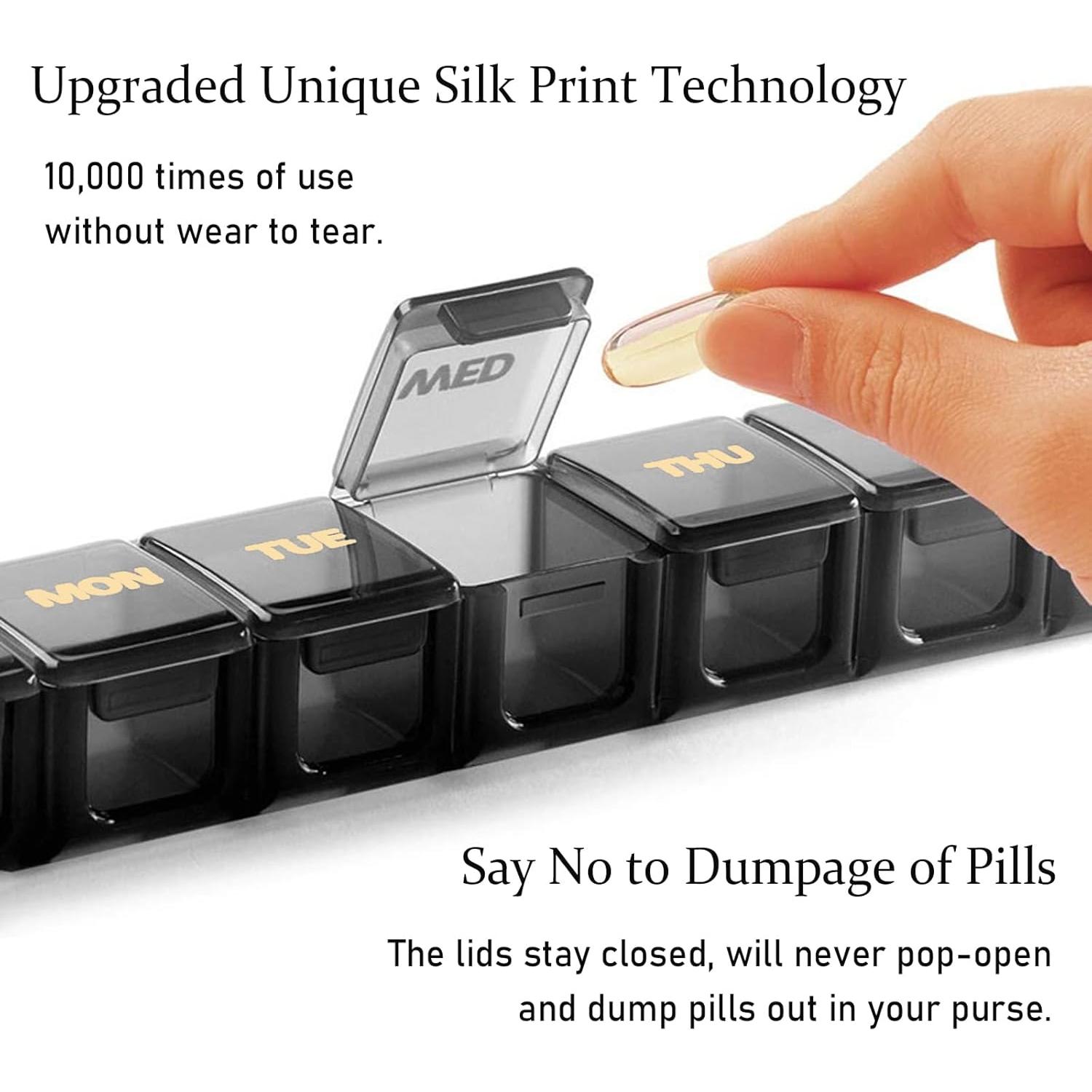 Organizador Semanal de Pastillas MODENGKONGJIAN 2 Piezas