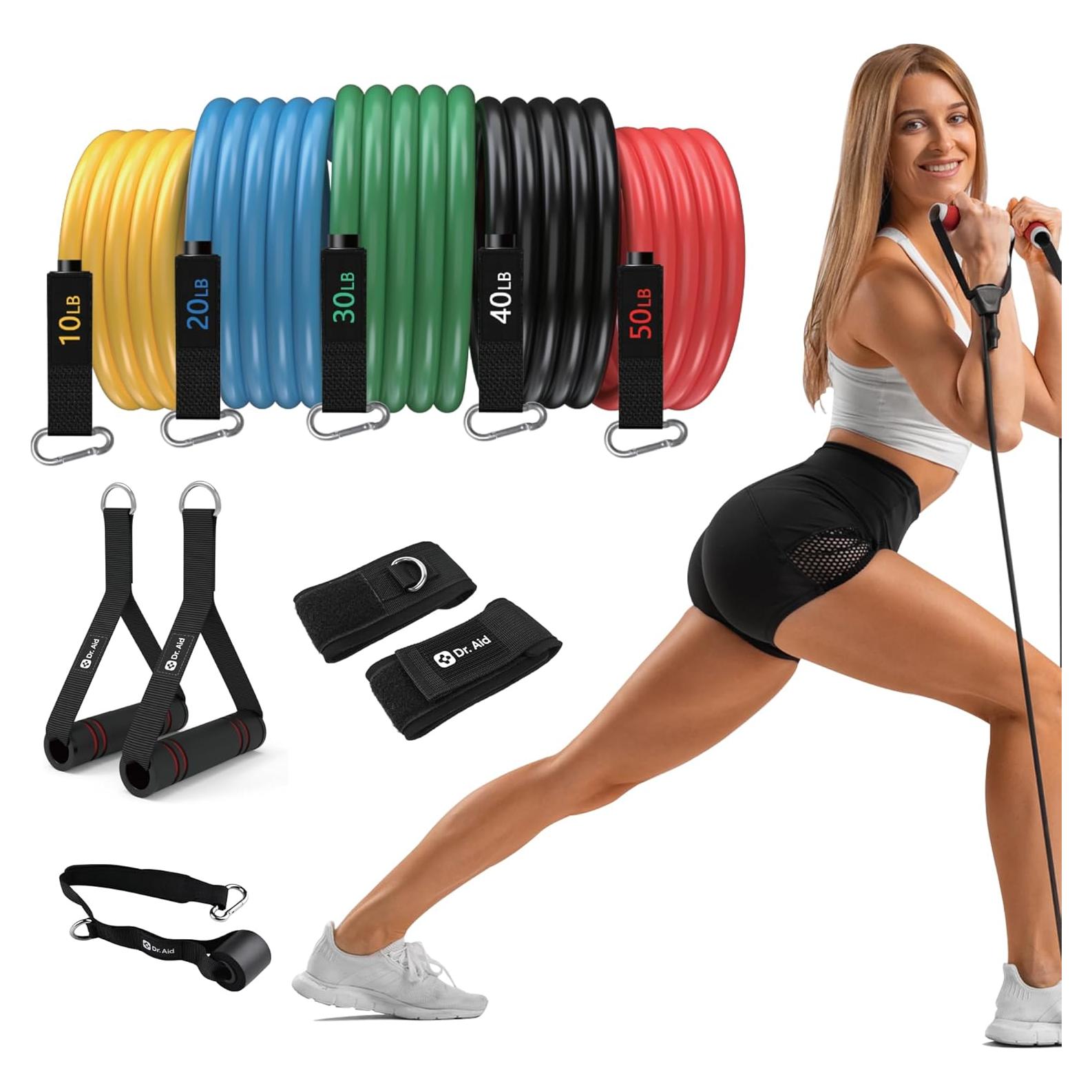 Set de Bandas de Resistencia Dr. Aid - 5 Niveles, Láttex Natural