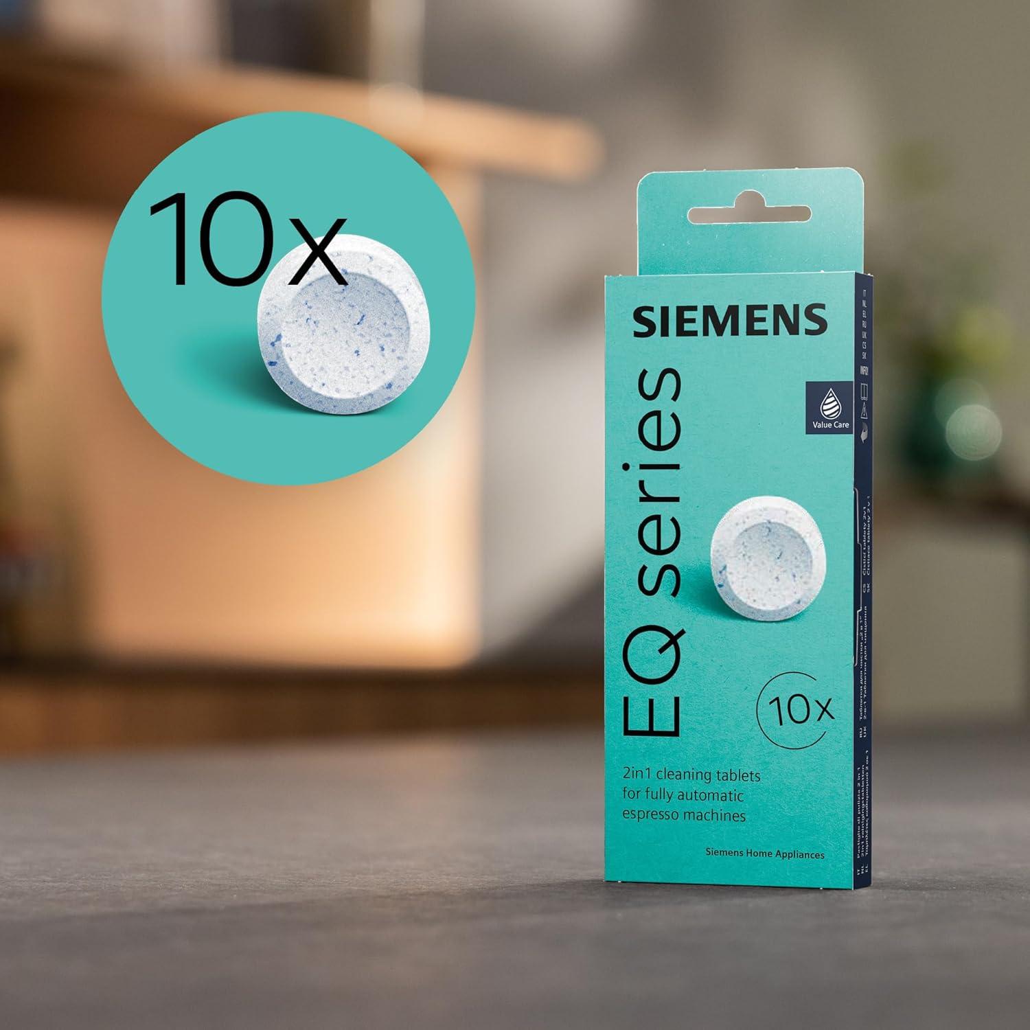 Tabletas de limpieza Siemens TZ80001A - Paquete de 10 unidades