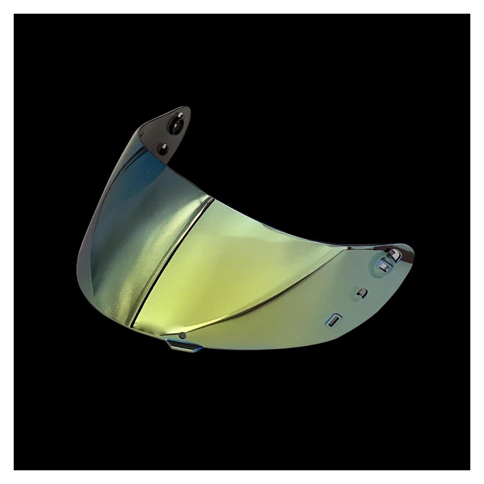 Visera Casco Motocicleta ICON IC04 Verde Dorado UV