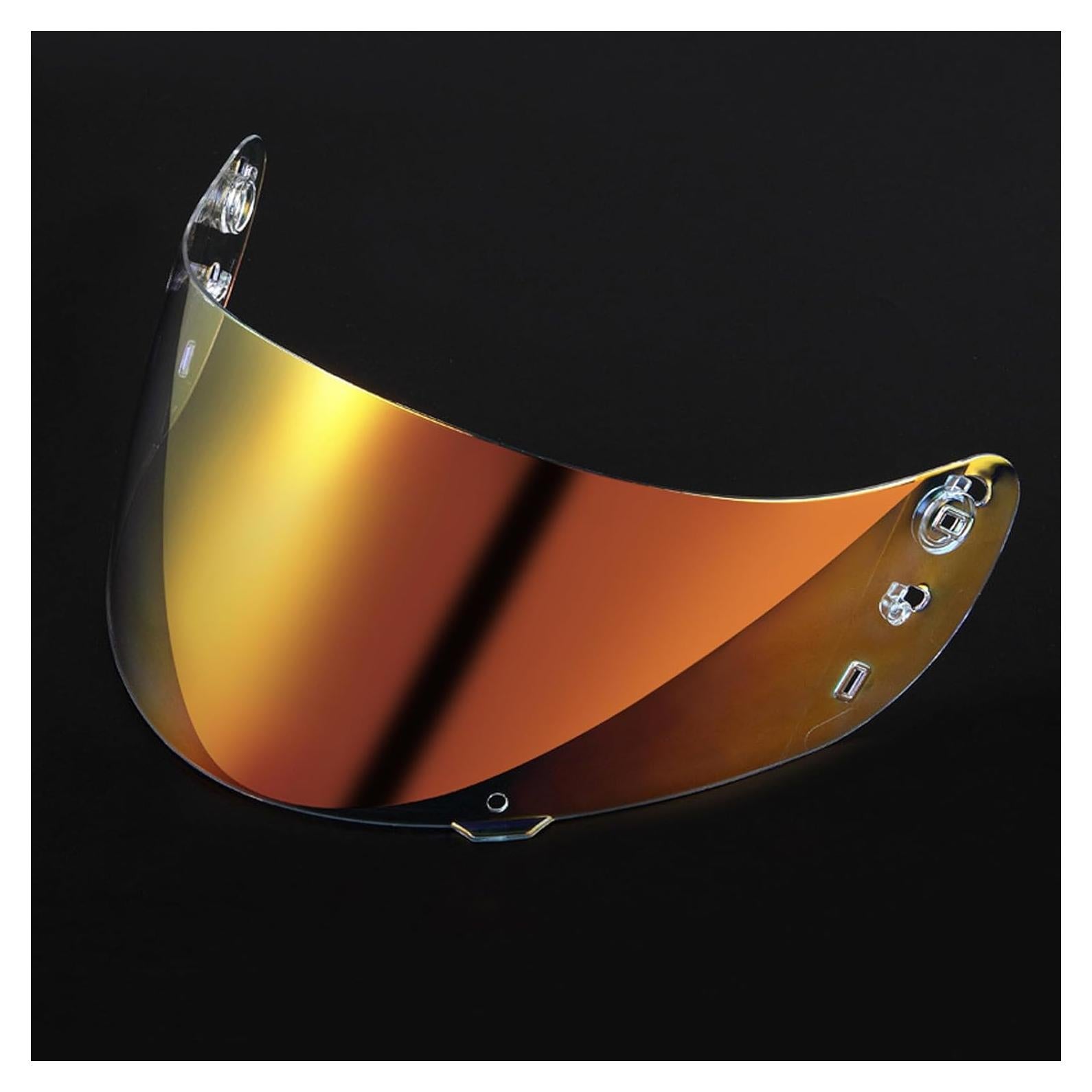 Visera Casco Motocicleta ICON IC04 Pro Transparente Revo Rojo