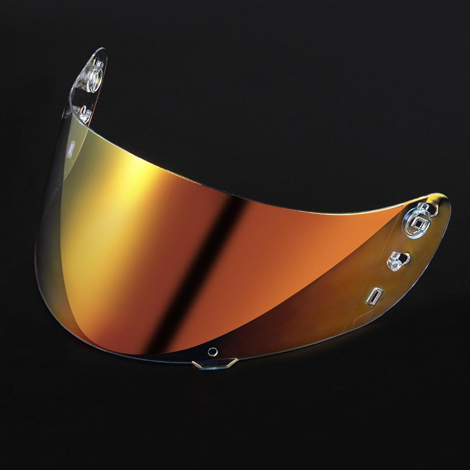 Visera Casco Motocicleta ICON IC04 Pro Transparente Revo Rojo