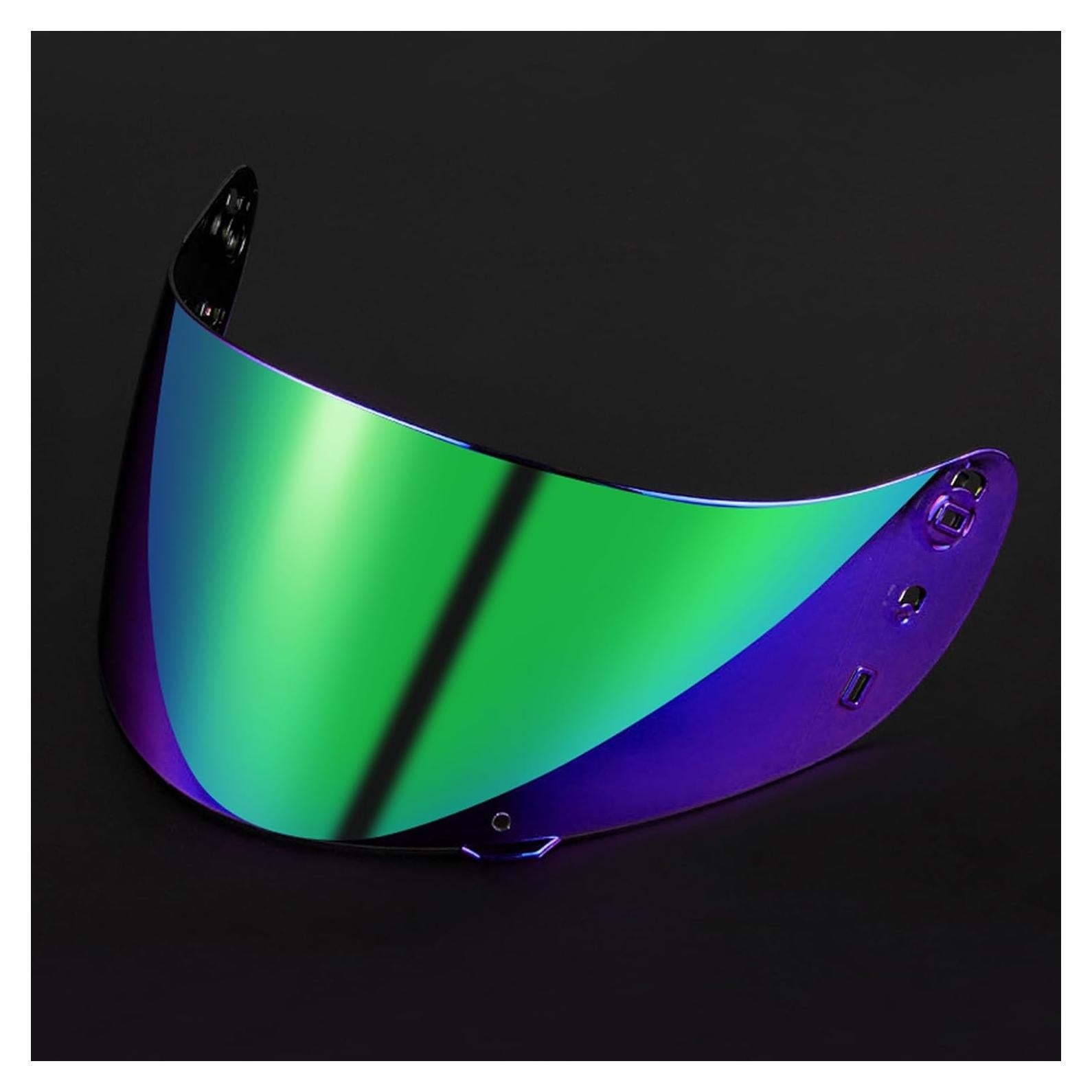 Visera Casco Motocicleta ICON IC04 Verde Gradiente UV