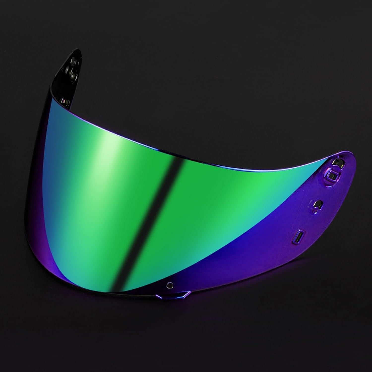 Visera Casco Motocicleta ICON IC04 Verde Gradiente UV