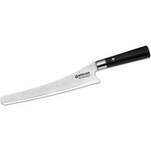 Cuchillo de Pan BOKER Damasco Negro 23.1 cm Forjado