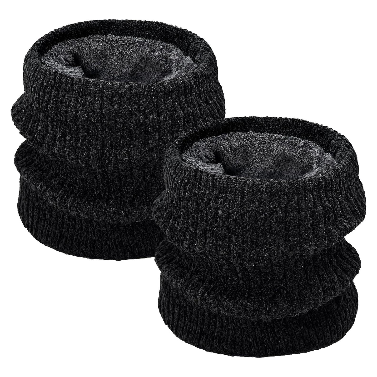 Paquete de 2 Calentadores de Cuello Térmicos Unisex Forro Polar