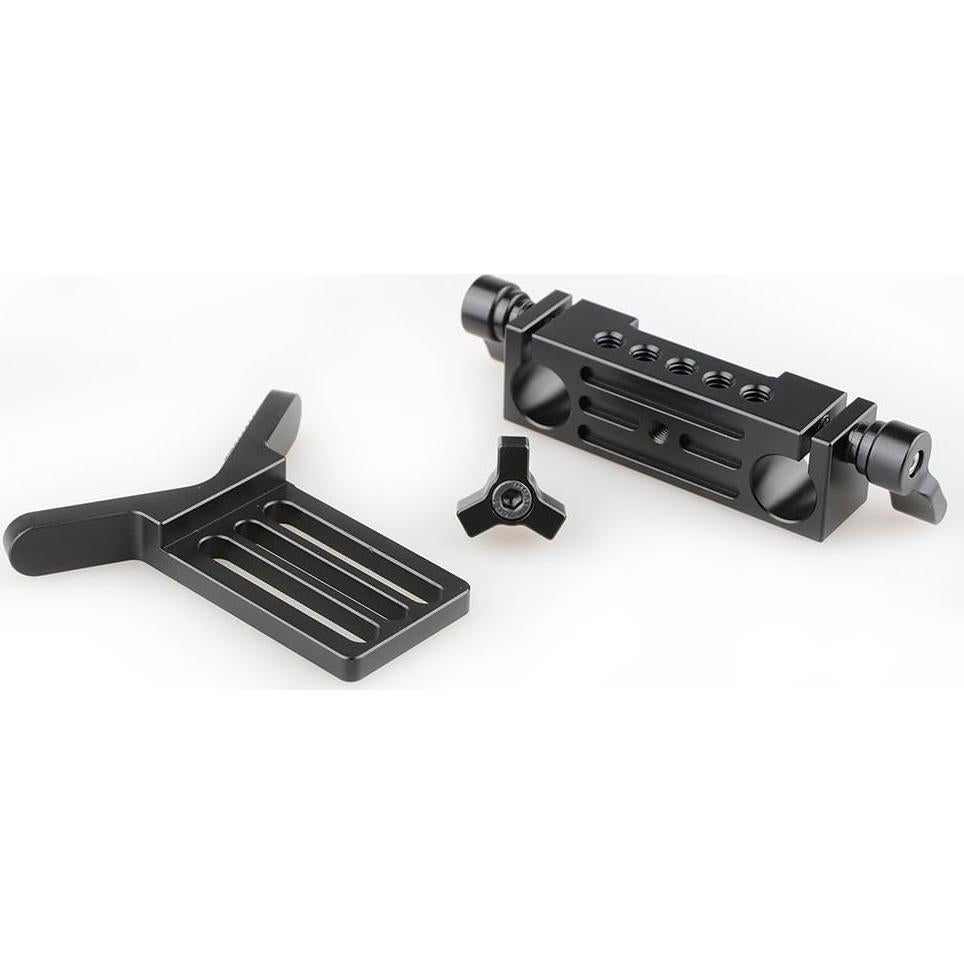 Soporte de Lente CAMVATE 15mm Ajustable Aluminio Negro