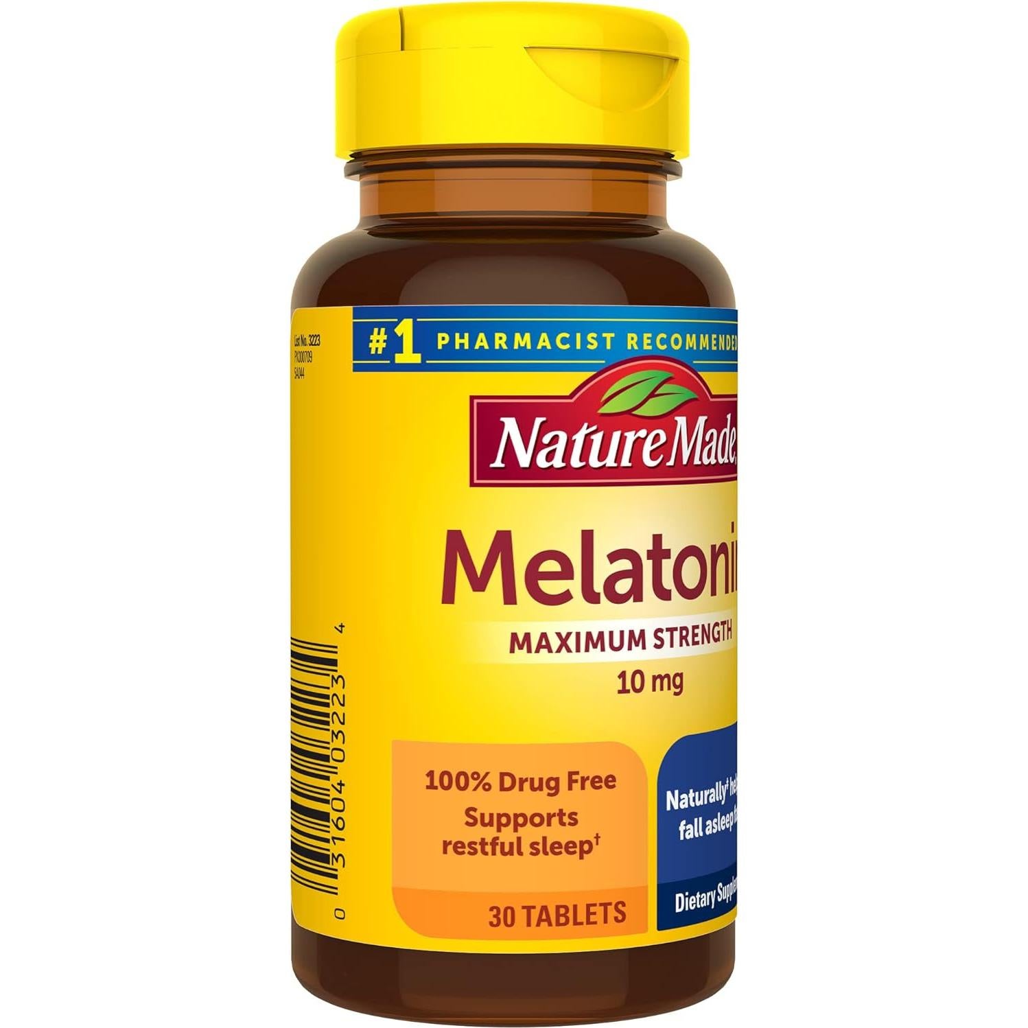 Nature Made Melatonina 10mg Tabletas Extra 30 Unidades